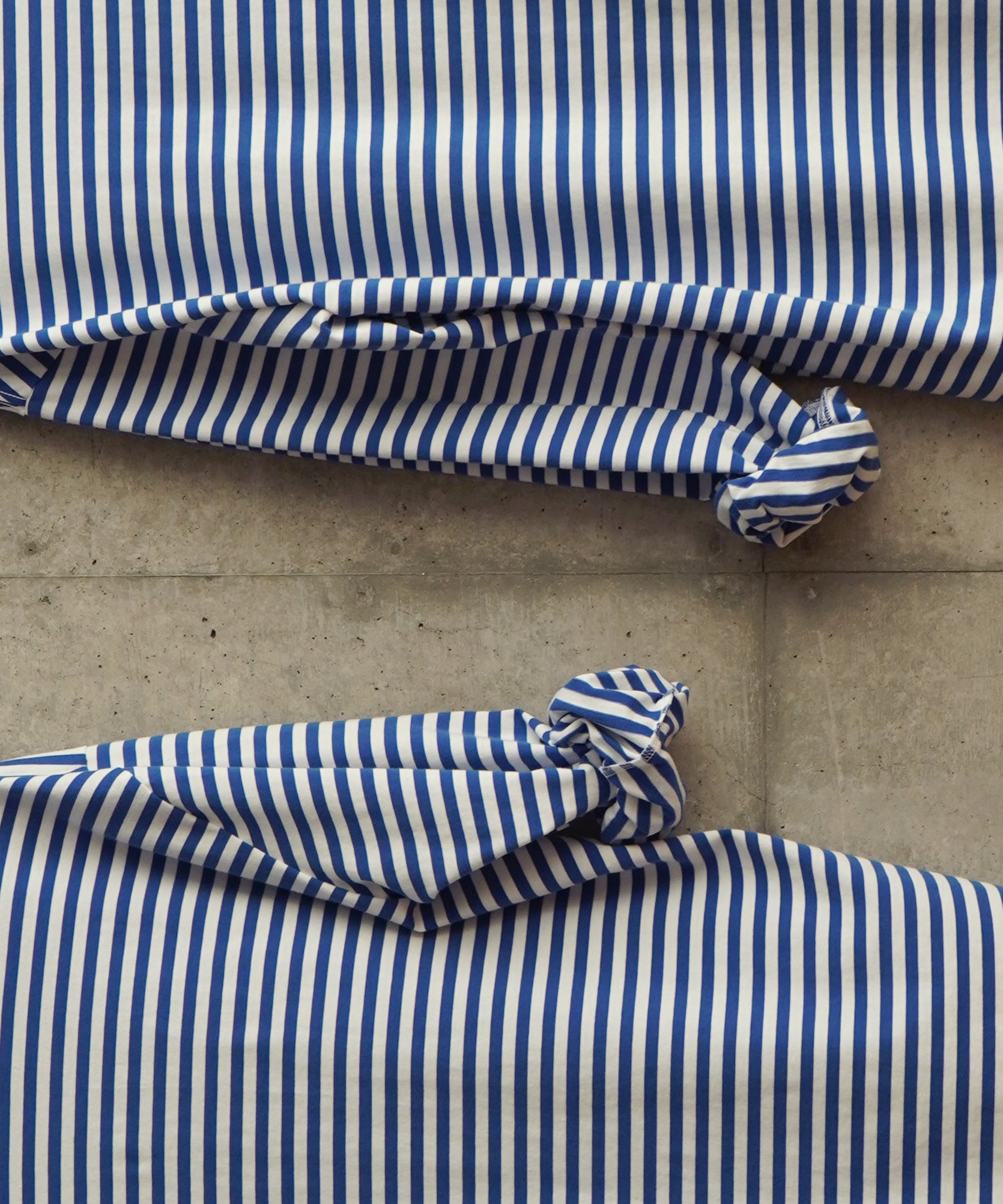 KAIKO Long sleeve border polo shirt "BLUE"