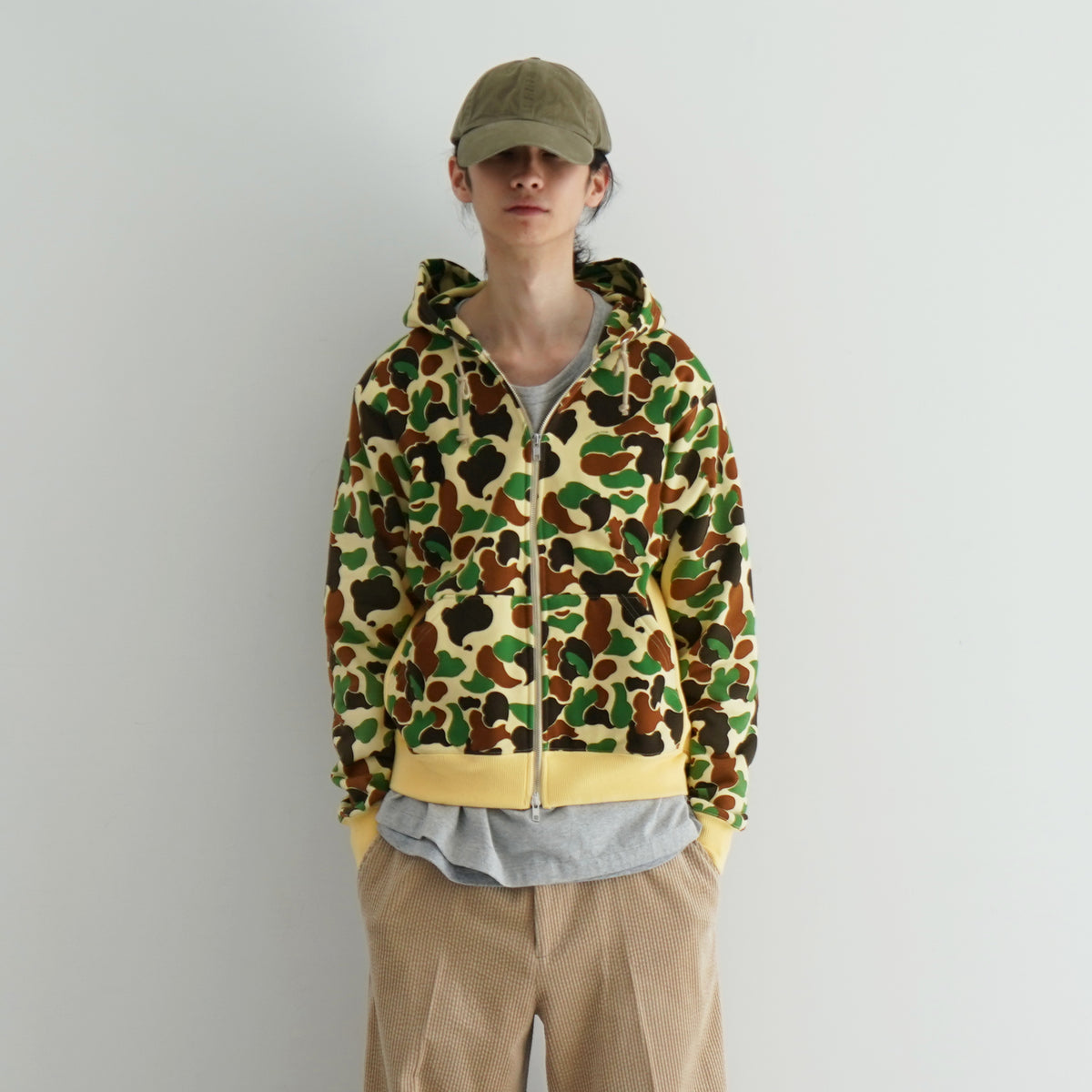 COTTON PAN【コットンパン】Camo zip parka 