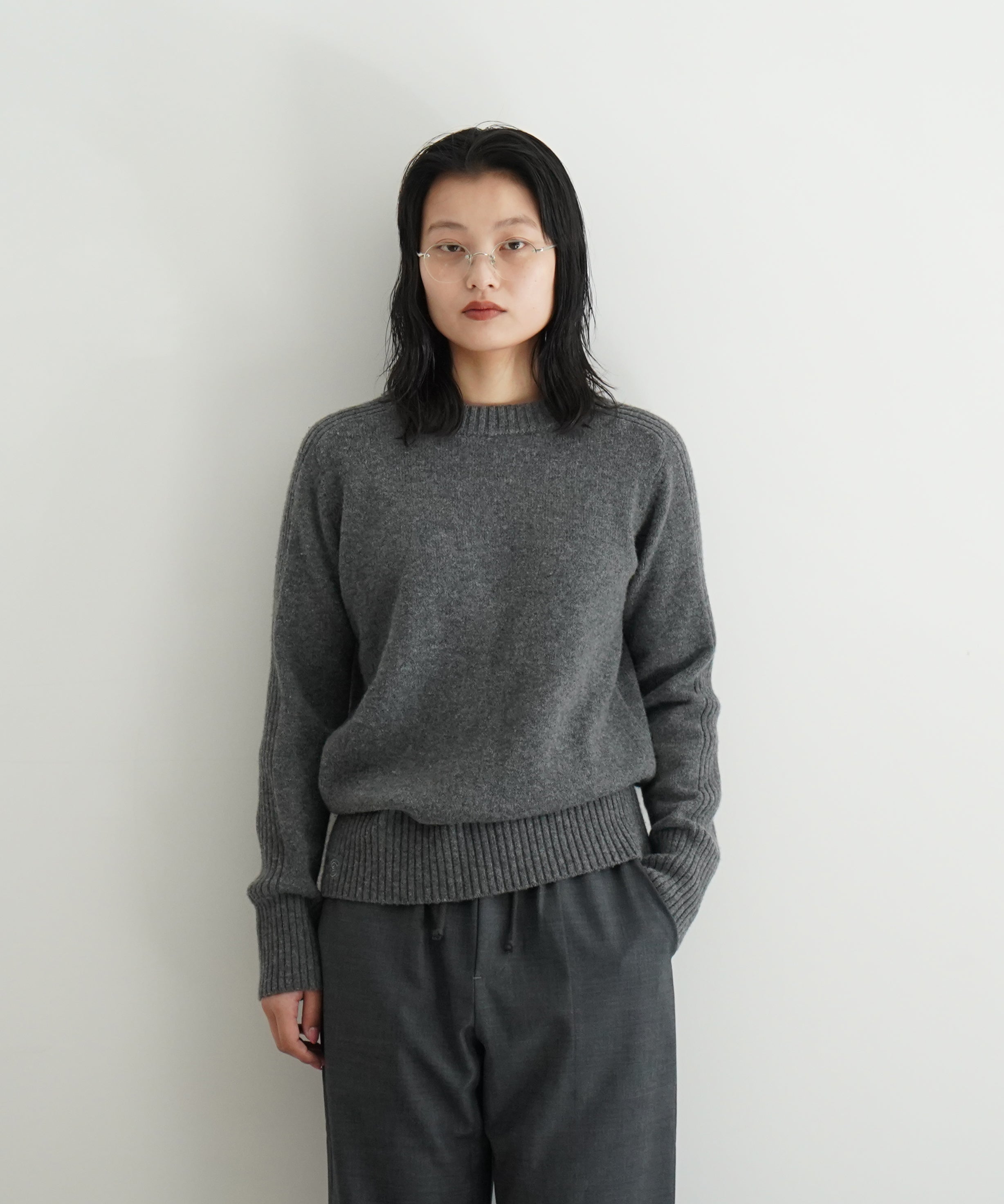 FAX COPY EXPRESS Pullover Sweater グレー s