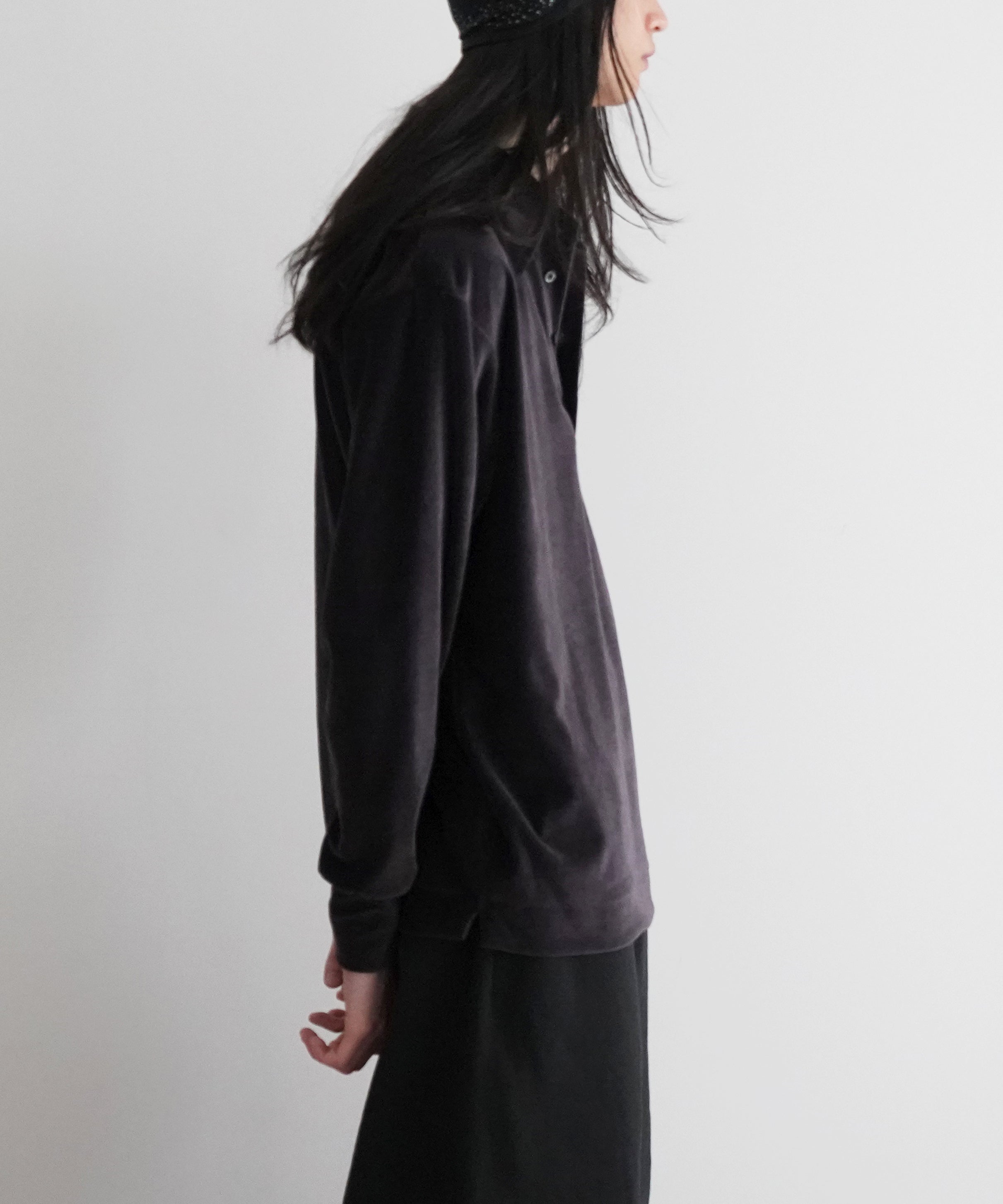 NEEDLES Pullover Shirt - Velour Jersey "PURPLE"