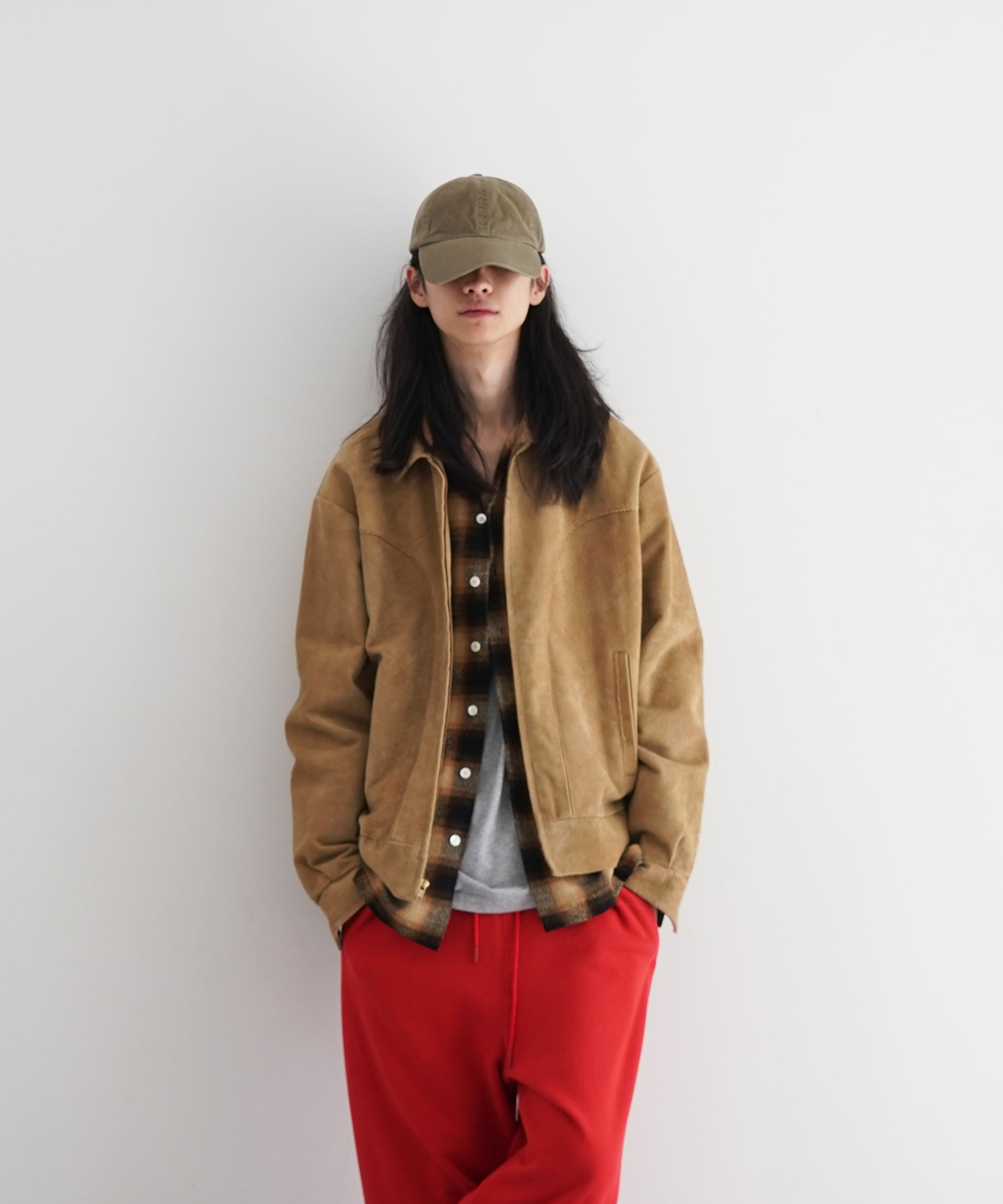 UNUSED Us2516 suede jacket "BEIGE"