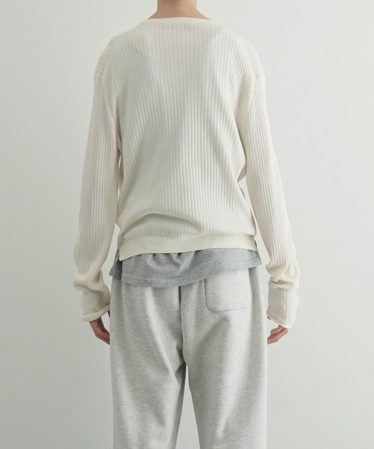OUR LEGACY Fine henley "IVORY COTTON CREPE"