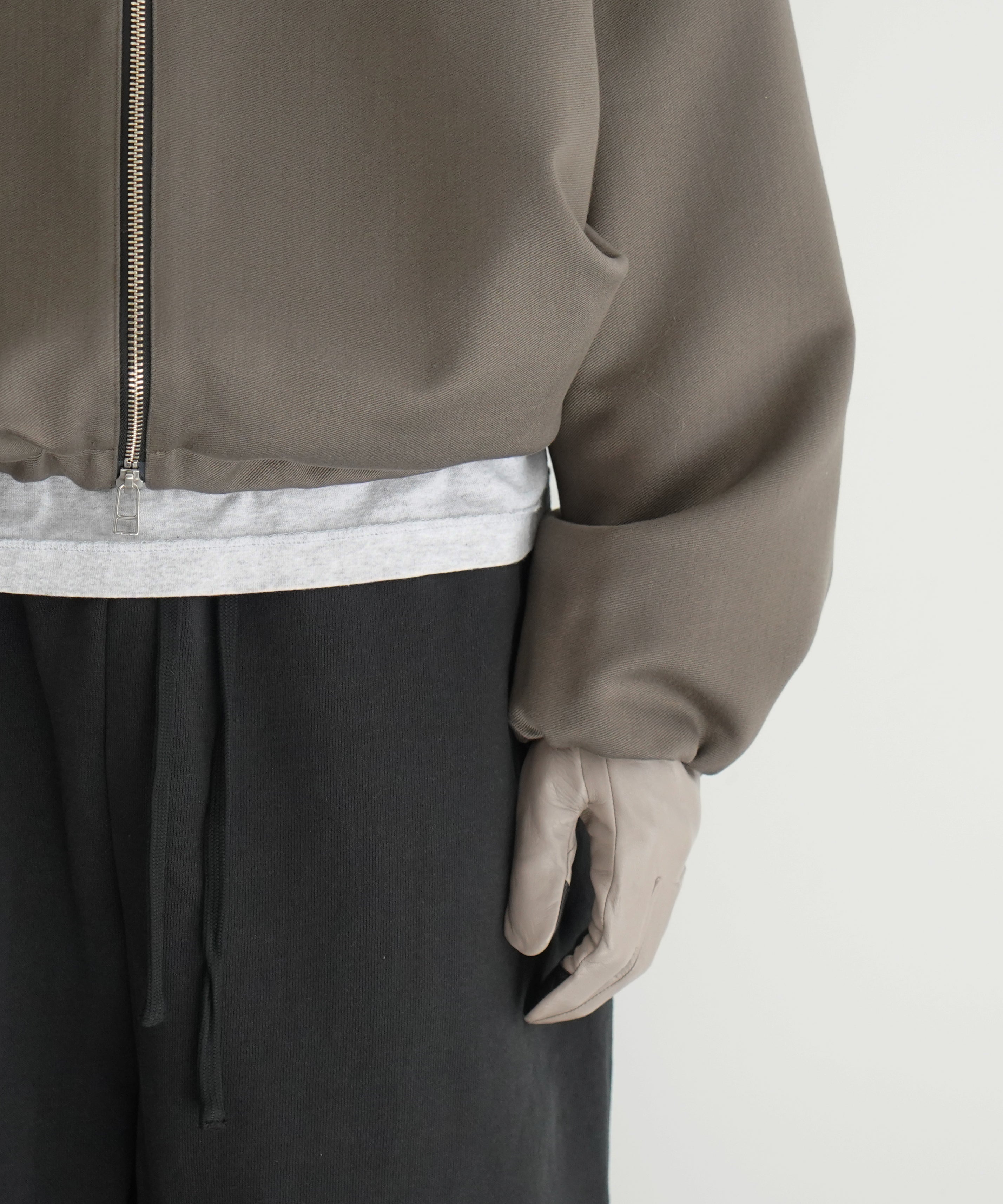 BIBLIOTHERK Draped tracksuit "BROWN"