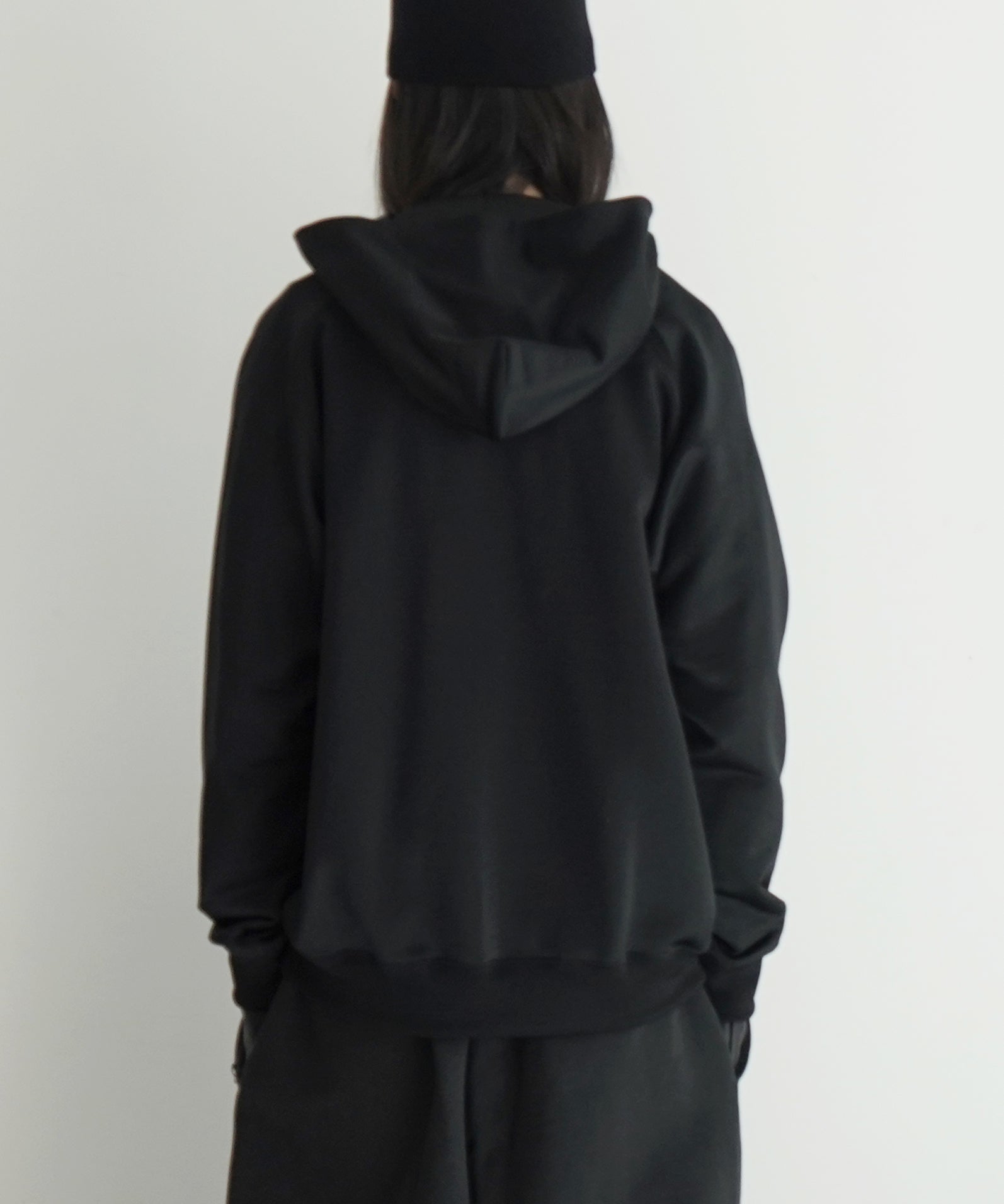 NEEDLES Zipped Hoody -Bright Jersey "BLACK"