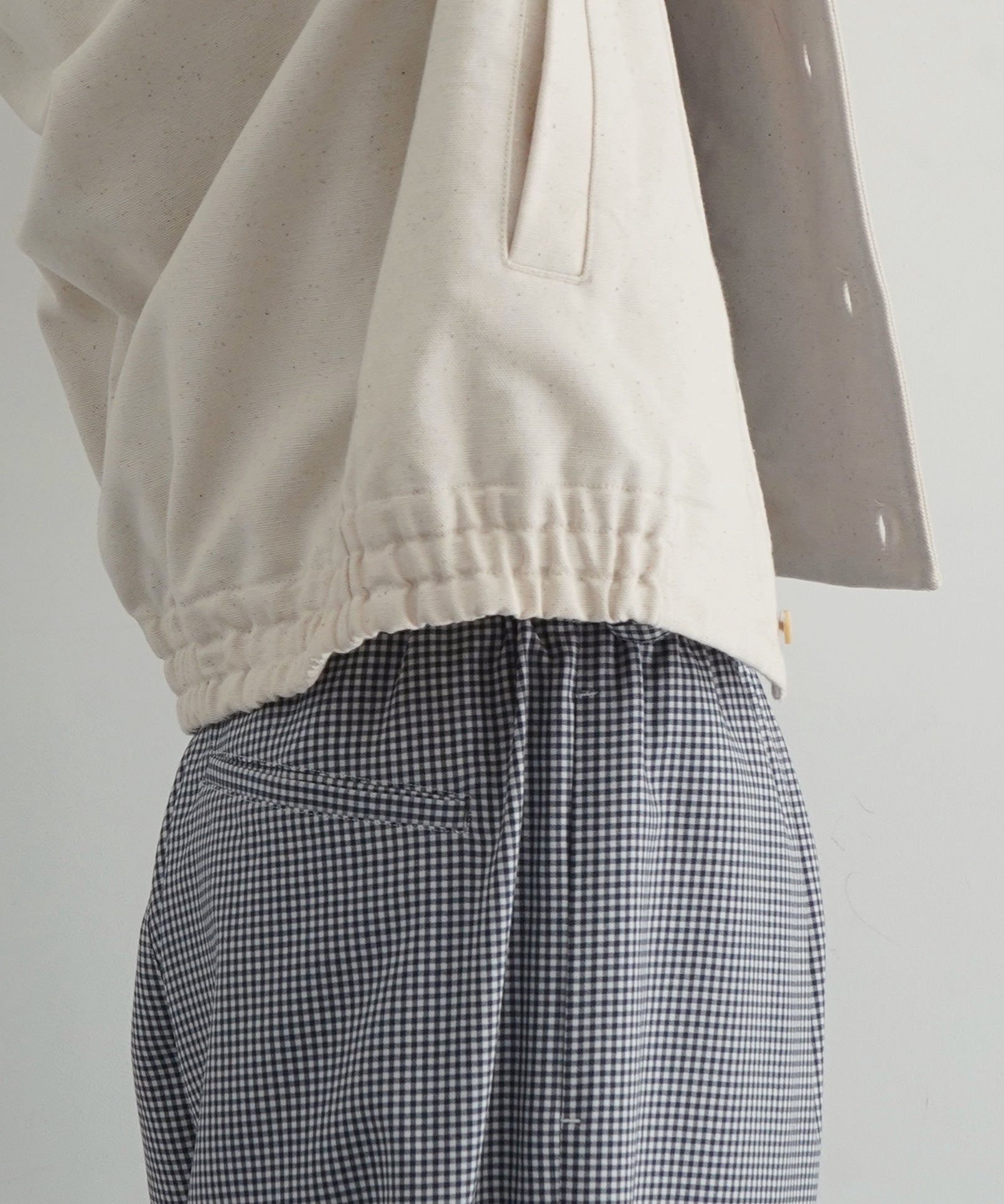 UNUSED Us2541 Duck button down shirt "NATURAL"