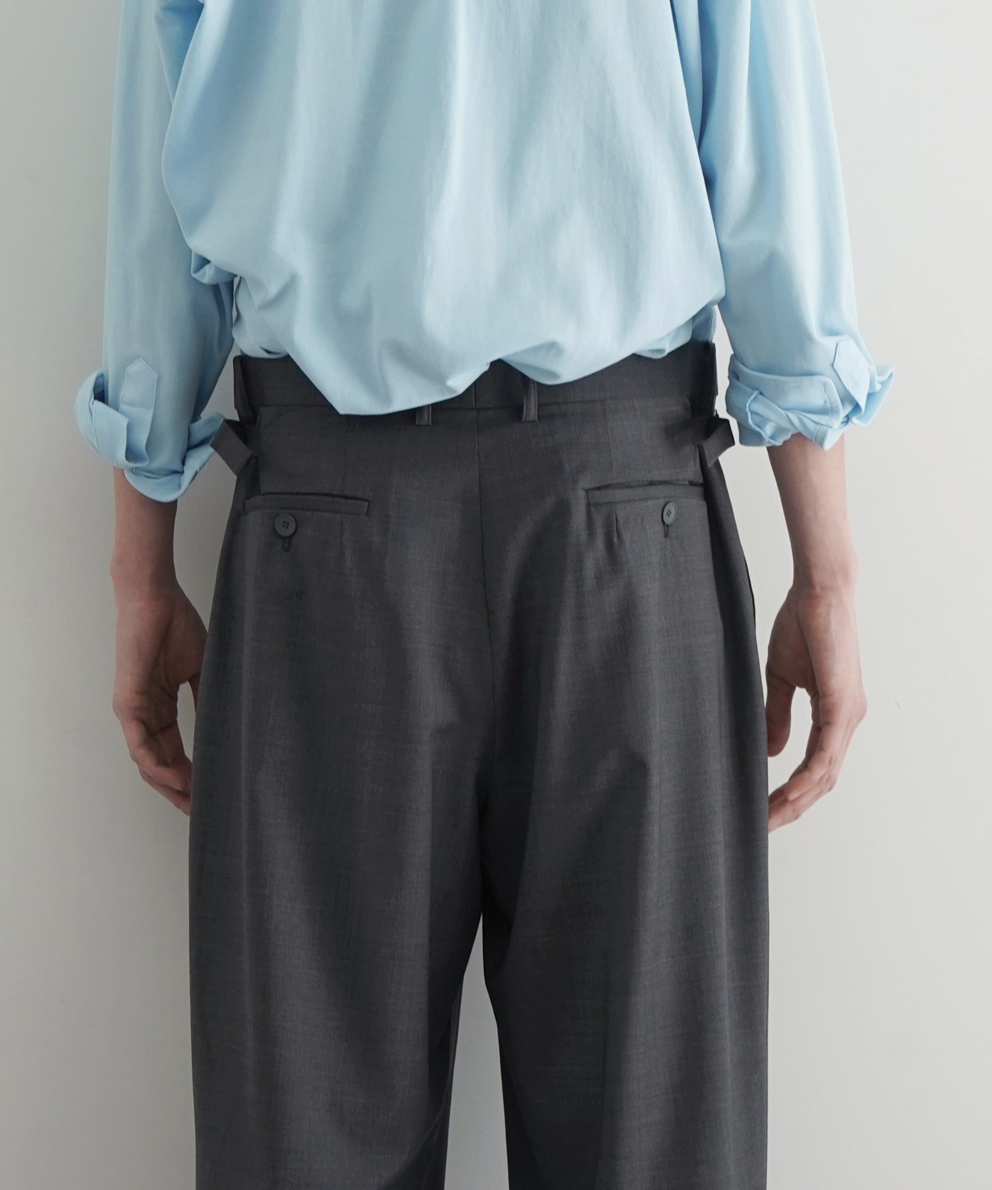 DIGAWEL Side adjuster pants "C.GRAY"