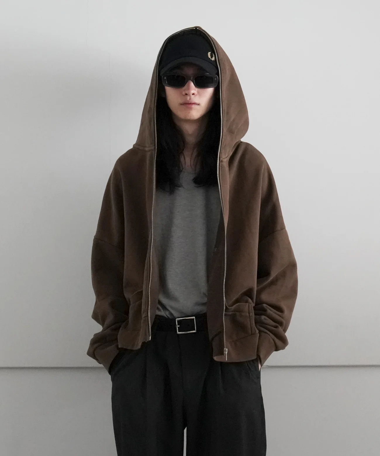 Entire Studios】ETERNAL ZIP Washed black Entire Studios】ETERNAL ZIP Washed black