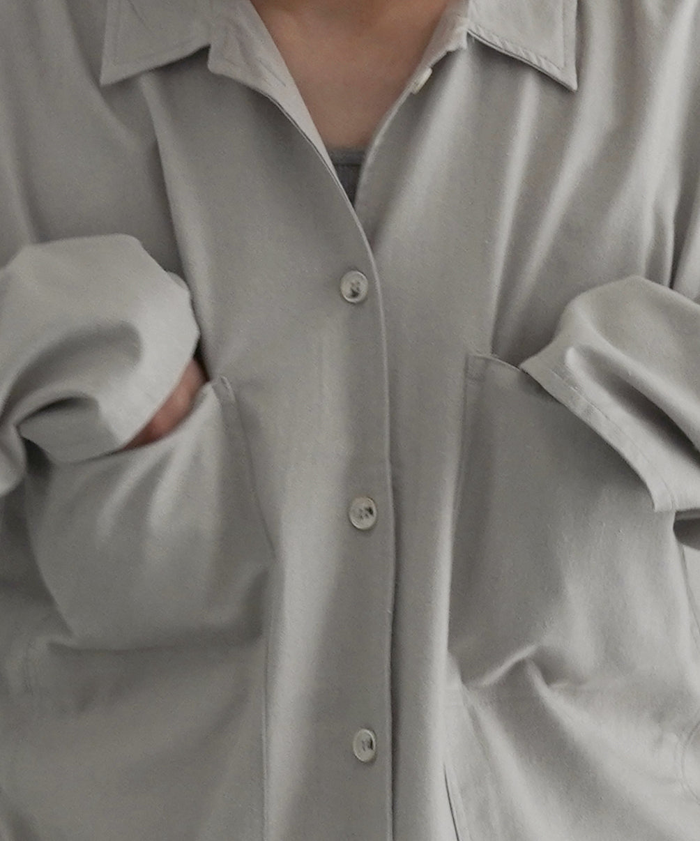 Baserange Gren overshirt "PRUNGREY"