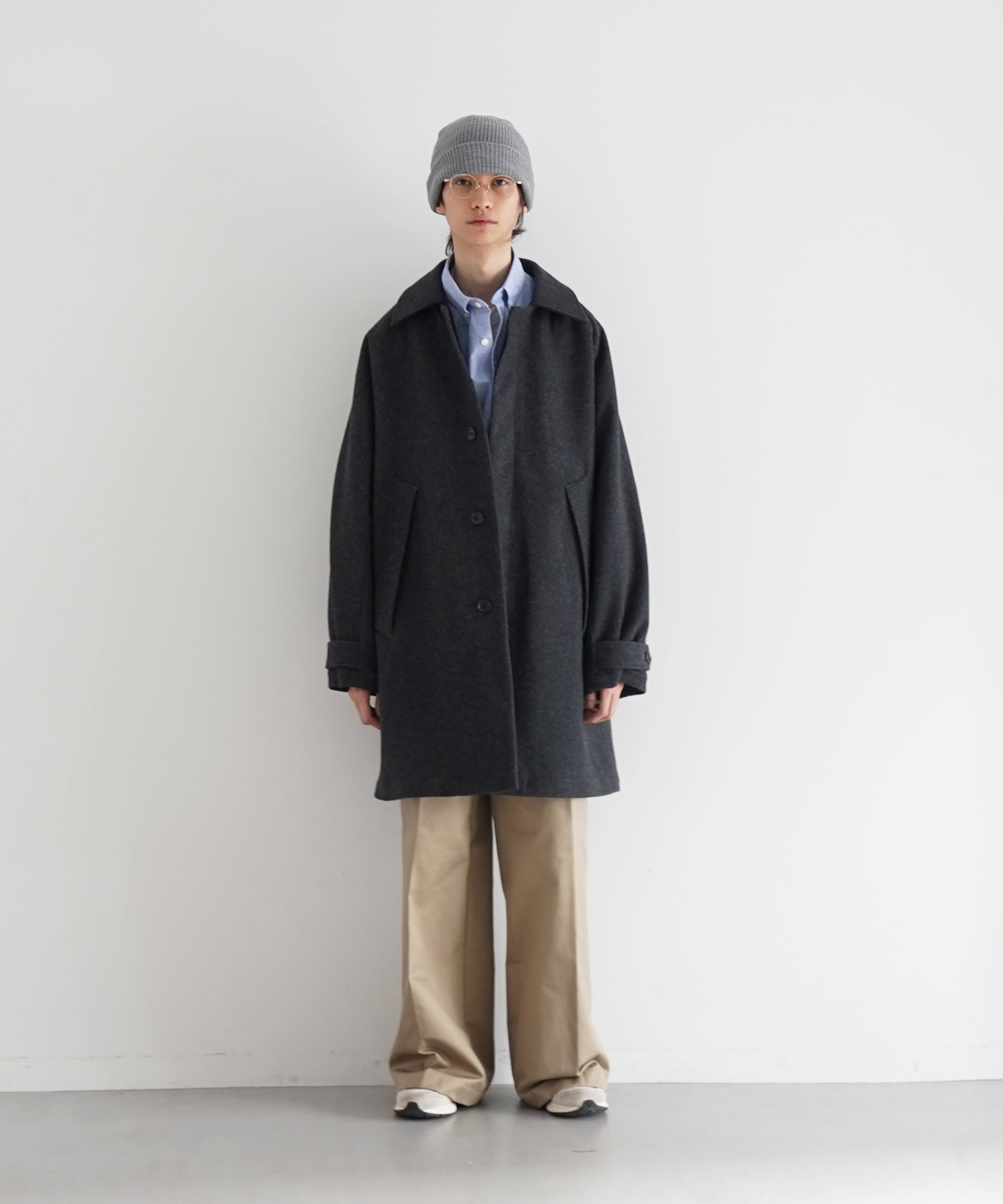 kay me☆美品ウールコート☆82,500円→最終値下げ12,800円送料込み KAIKO【カイコー】Water-repellent wool melton coat 