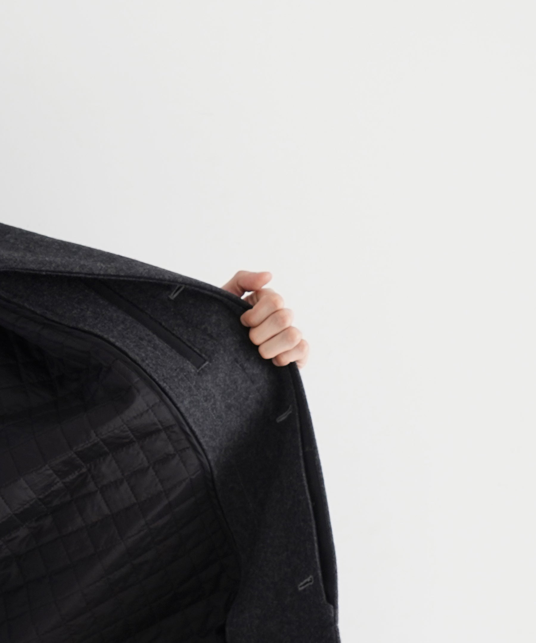 KAIKO【カイコー】Water-repellent wool melton coat 