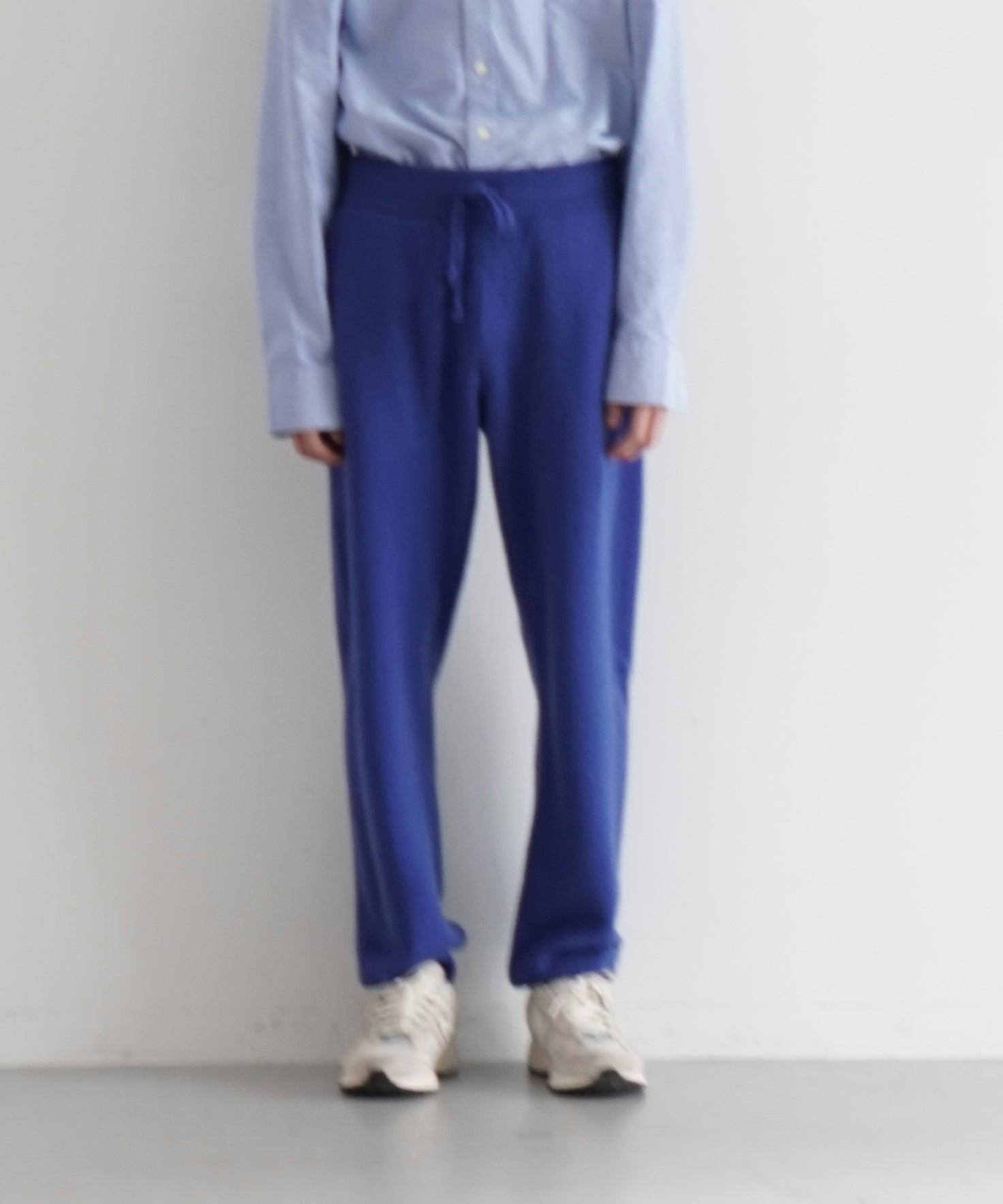 AURALEE Baby cashmere knit pants "ROYAL BLUE"