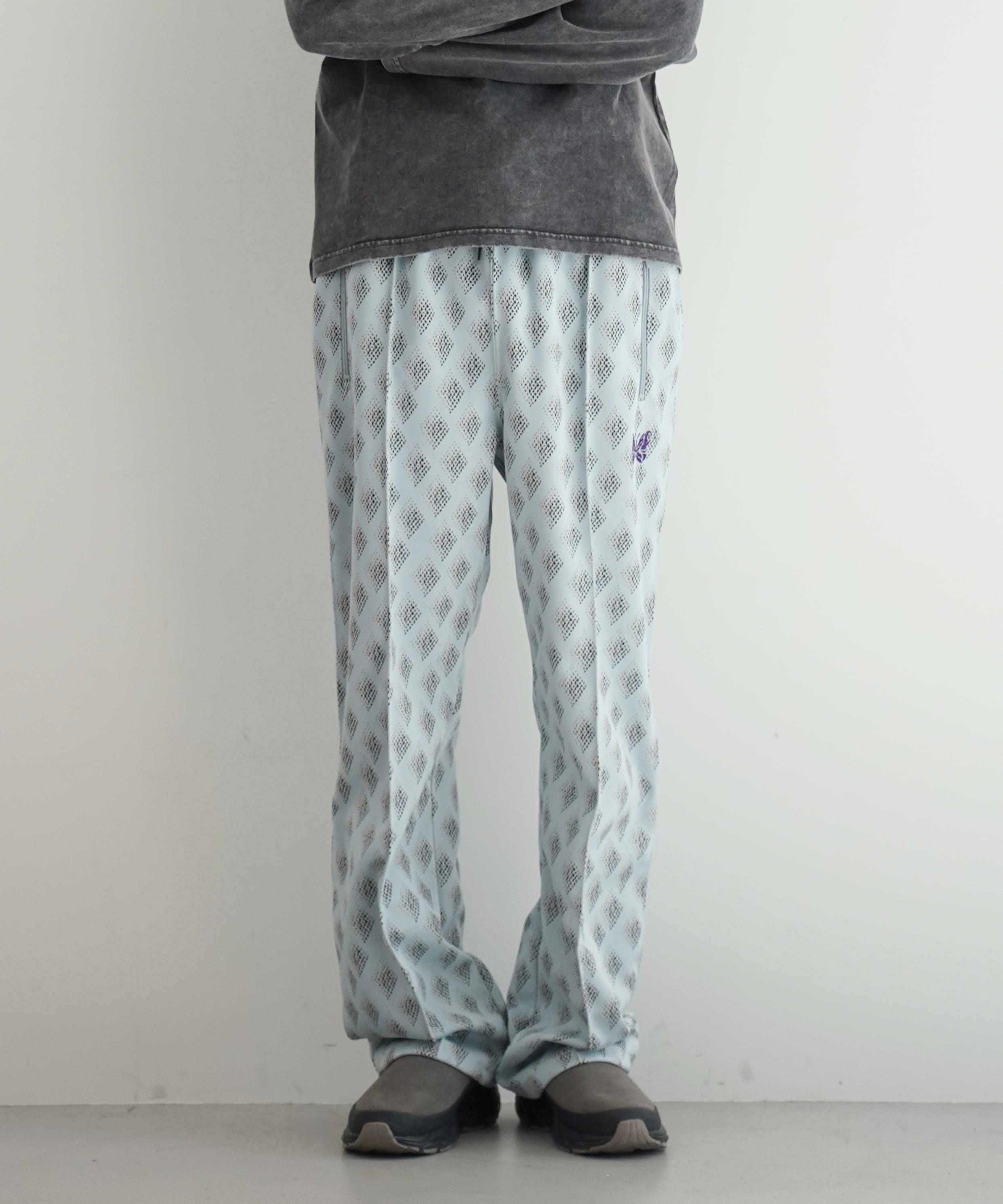 NEEDLES Track pant - Poly Jacquard "DIAMOND"