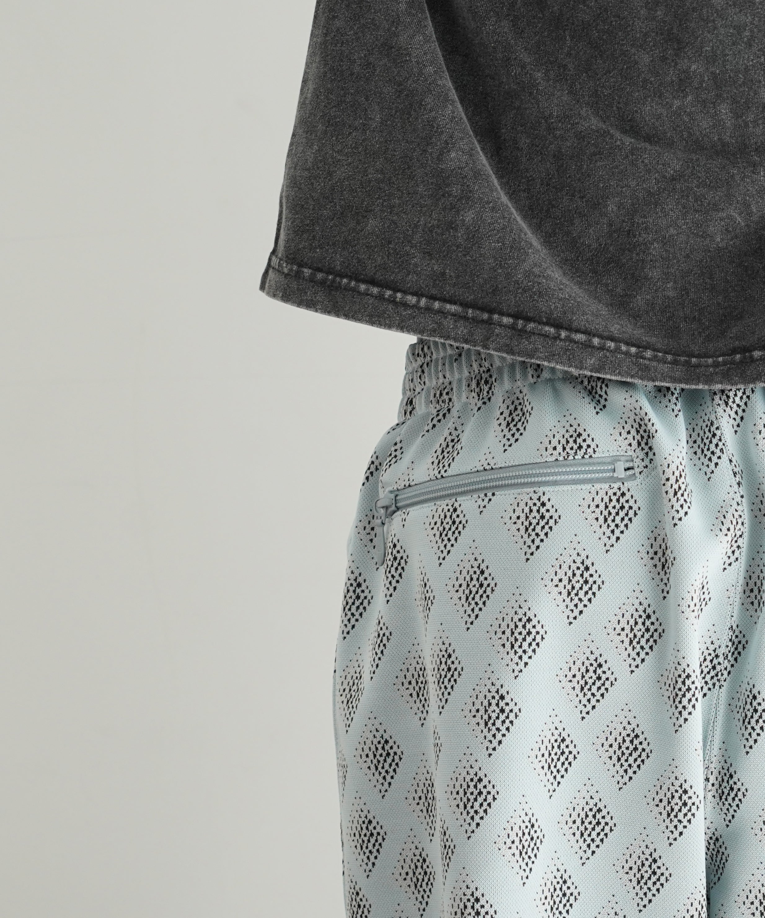 NEEDLES Track pant - Poly Jacquard "DIAMOND"