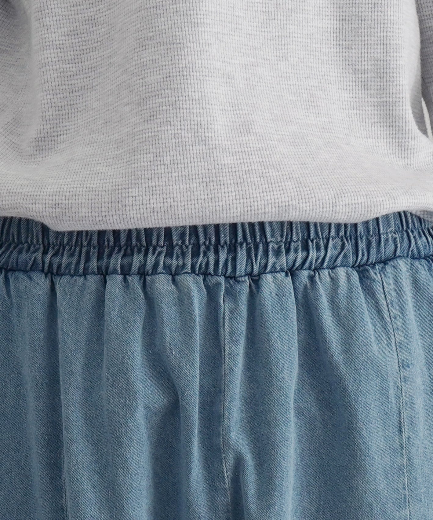 Baserange Cravat pants "LIGHT BLUE WASH"