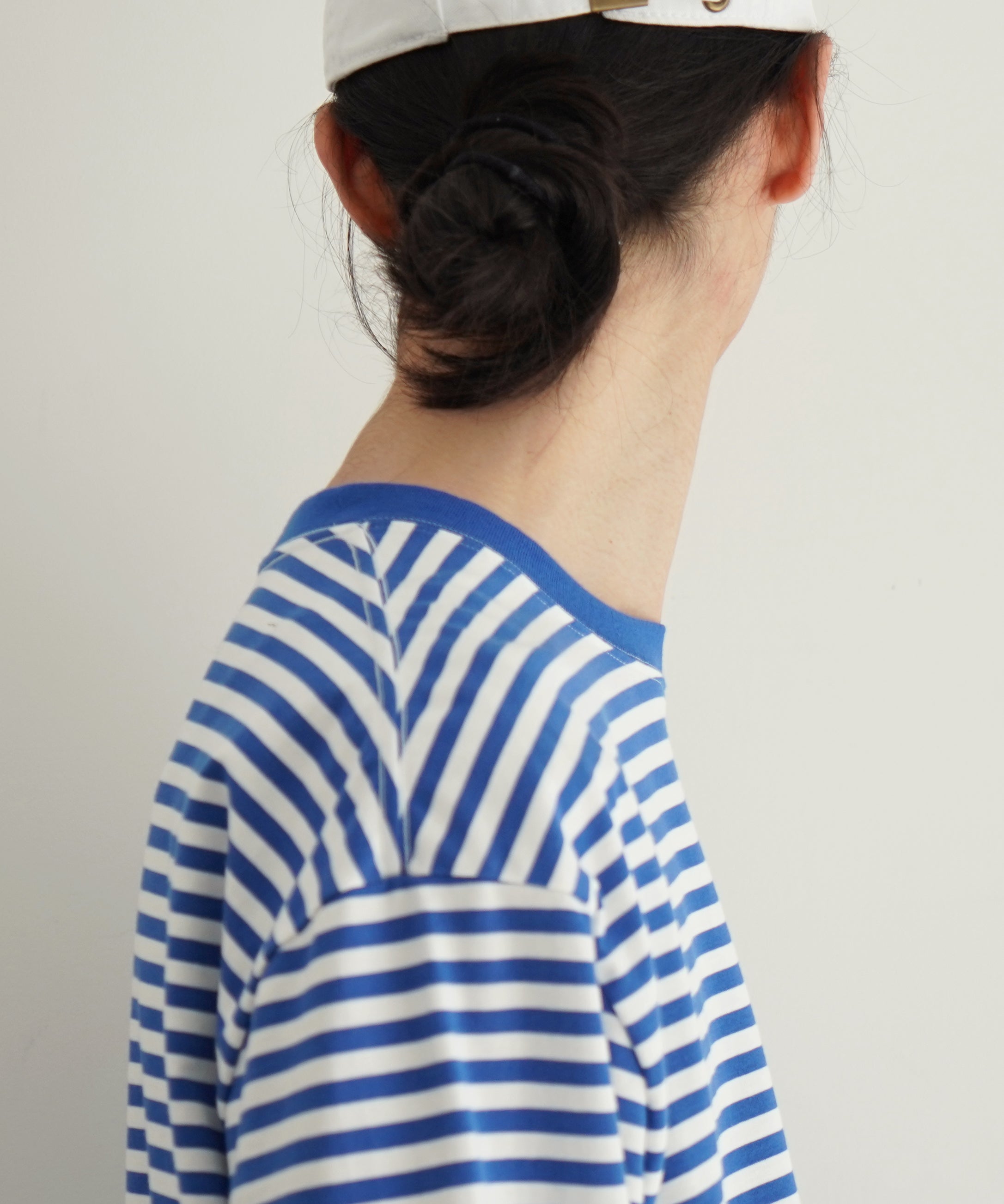 KAIKO Long sleeve border t-shirt "BLUE"