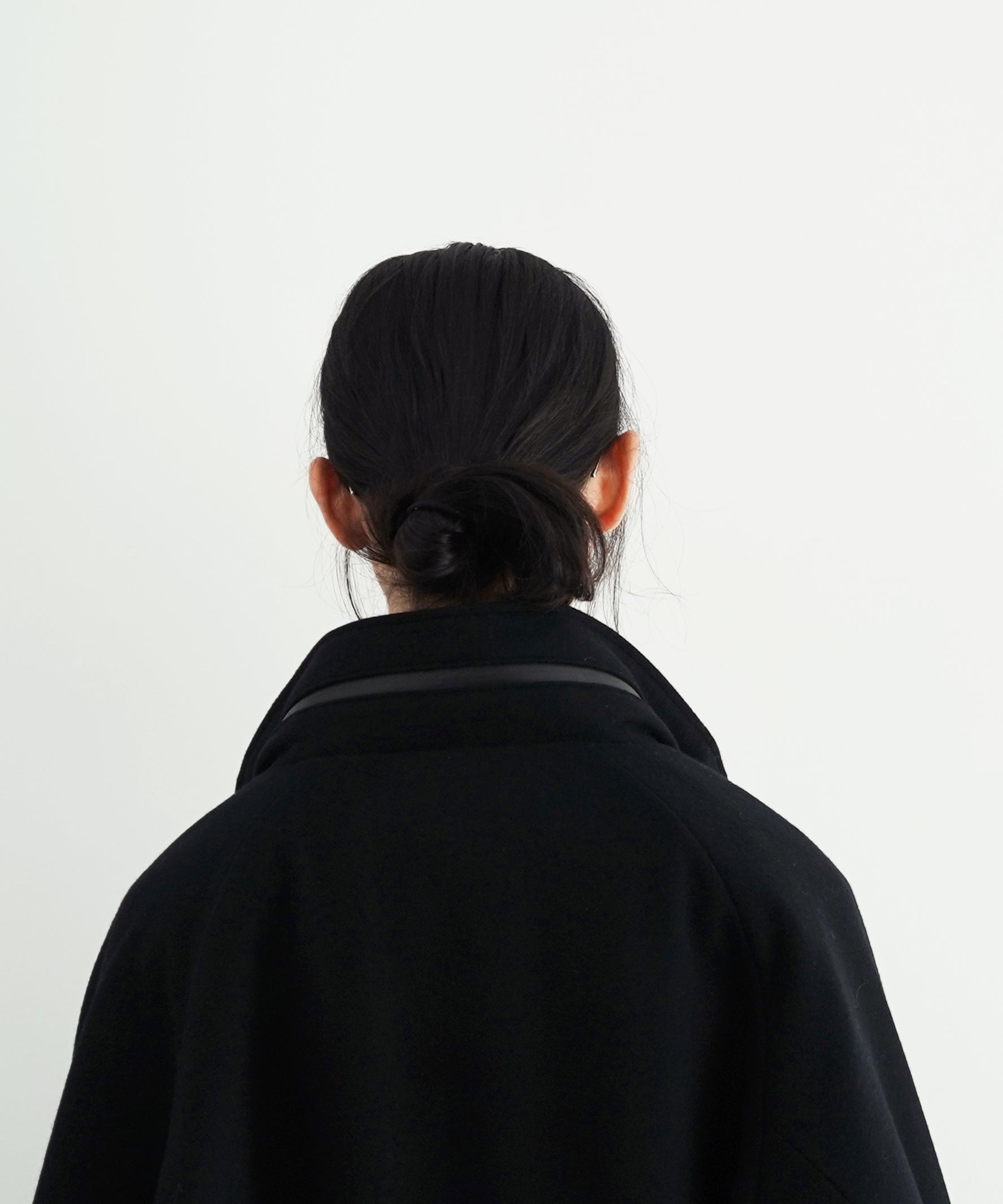 KAIKO Water-repellent wool melton blouson "BLACK"