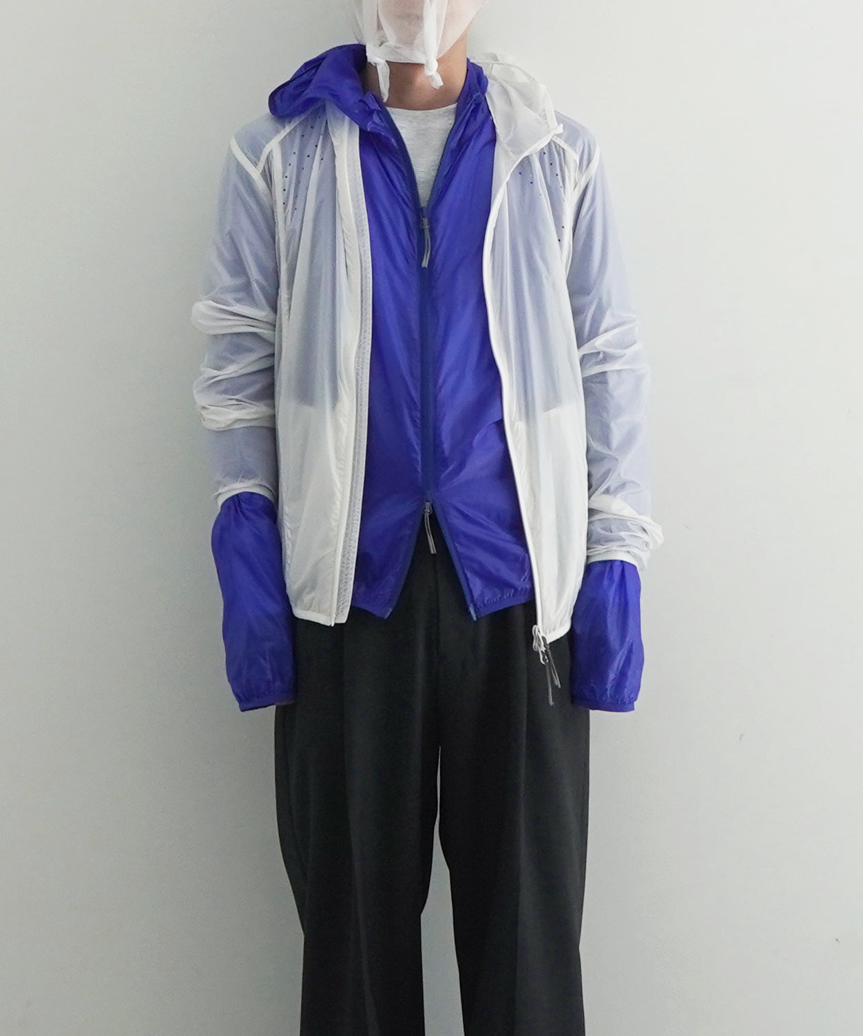 ROA Hue packable wind jacket "WHITE"