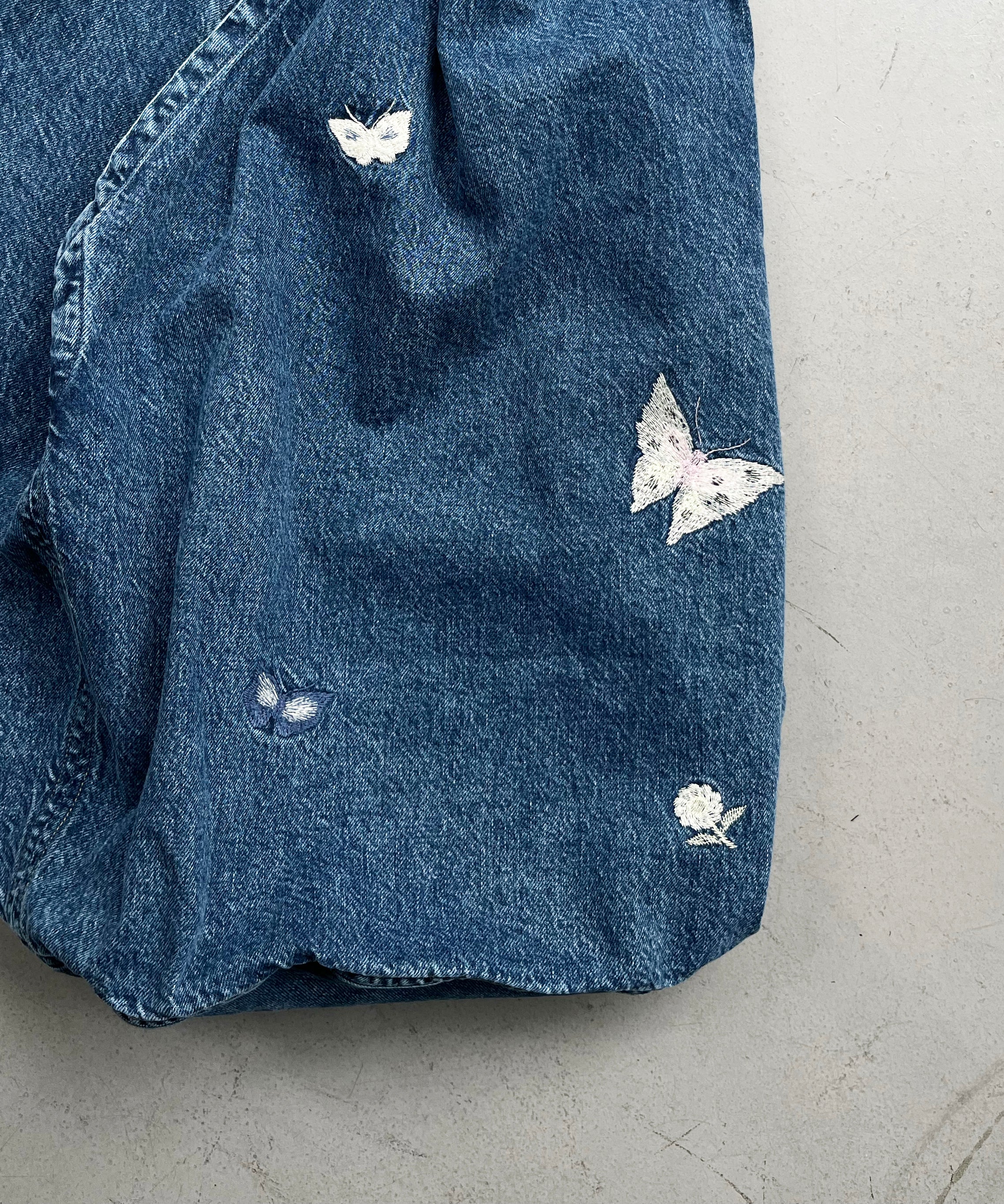 OUR LEGACY DRIP BAG "INDIGO BUTTERFLY"