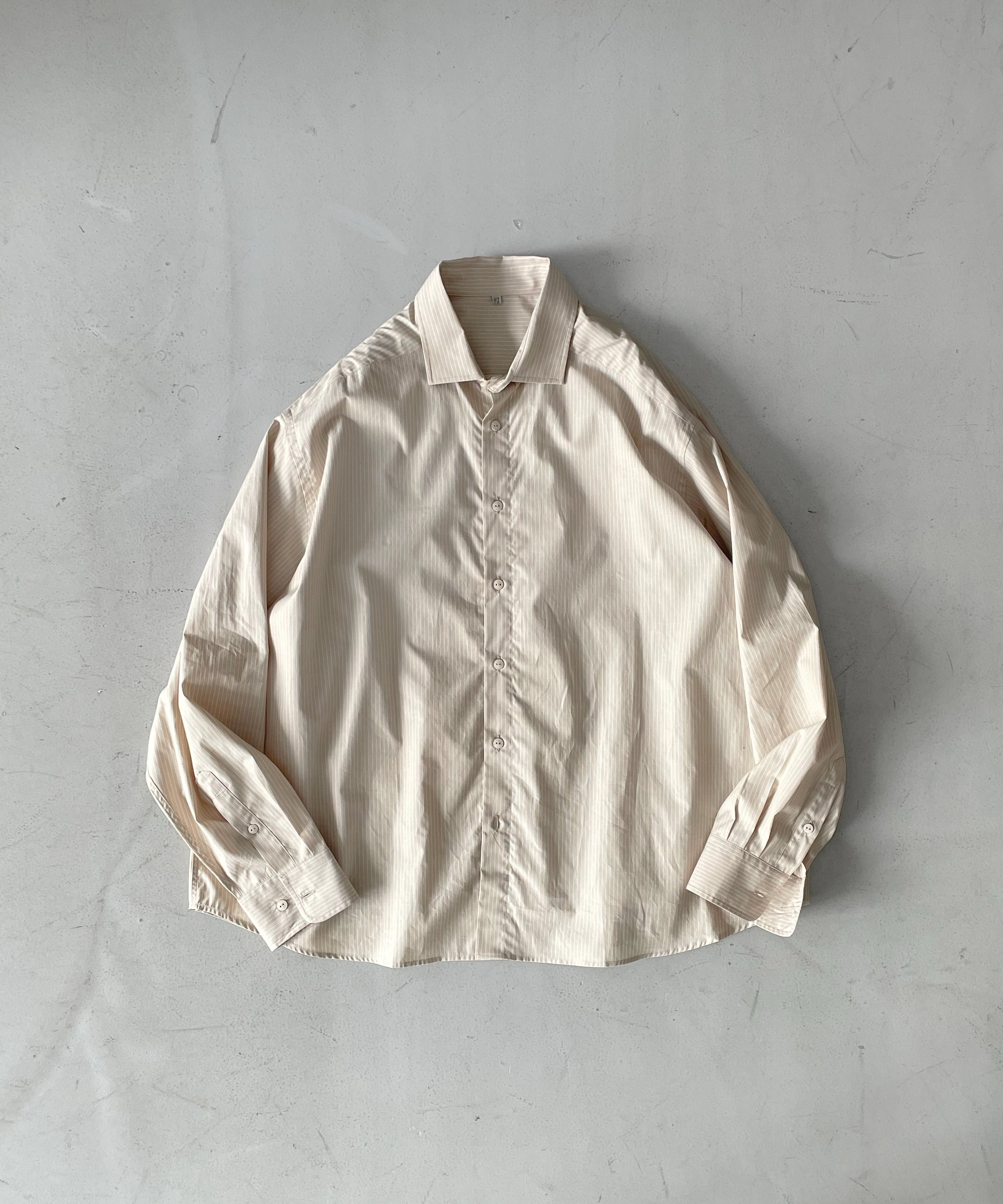 Baserange Claude shirt "BROWNSTRIPE"