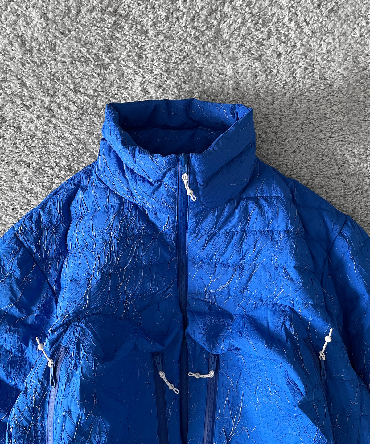 【EXCLUSIVE】FAF(FAKE AS FLOWERS) Crack down jacket "BLUE"
