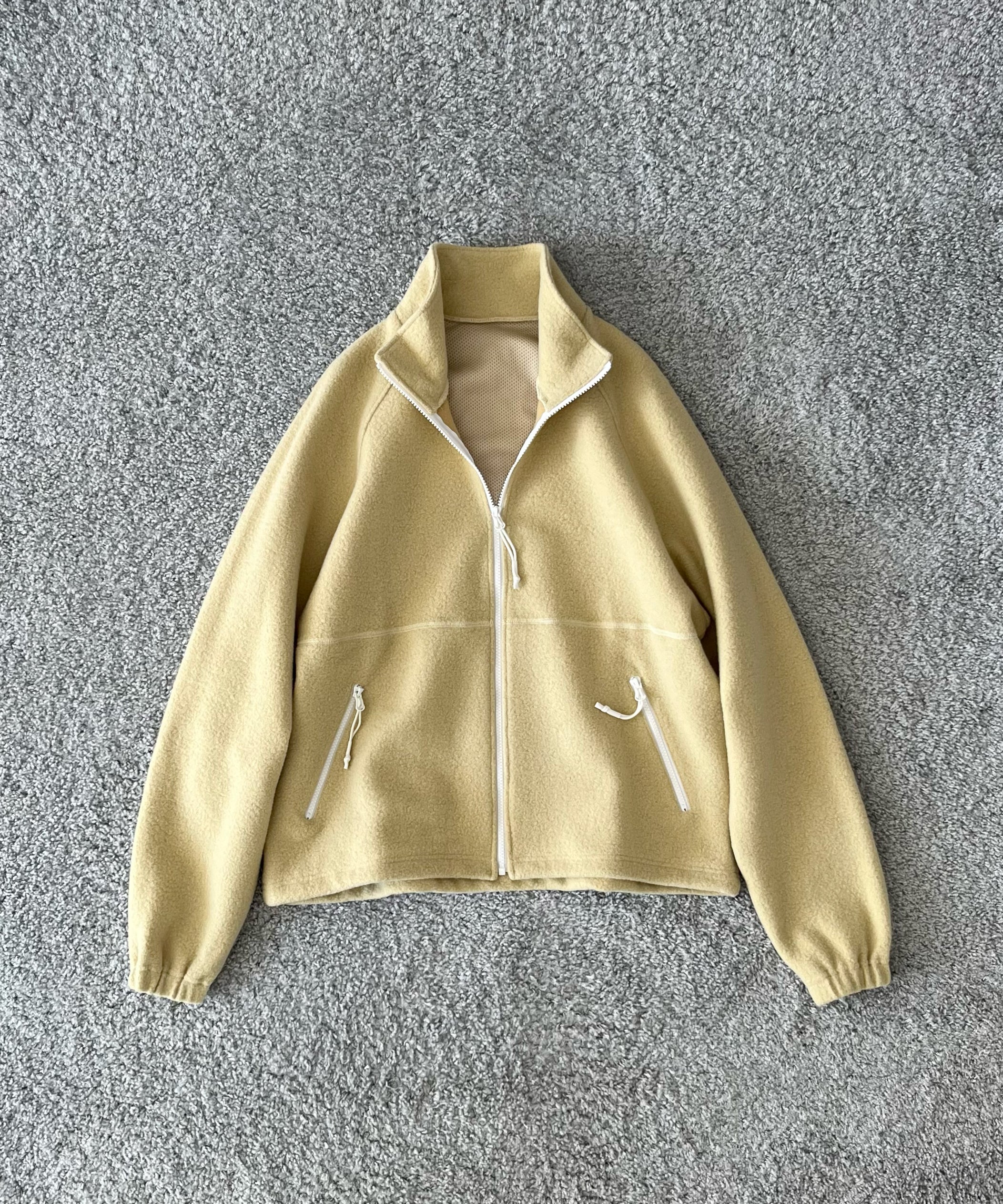 URU【ウル】Pile knit - zip up blouson 