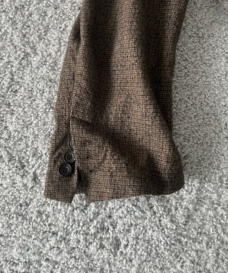 ensou. Hypersized blazer / a. "BROWN GUN CLUB"