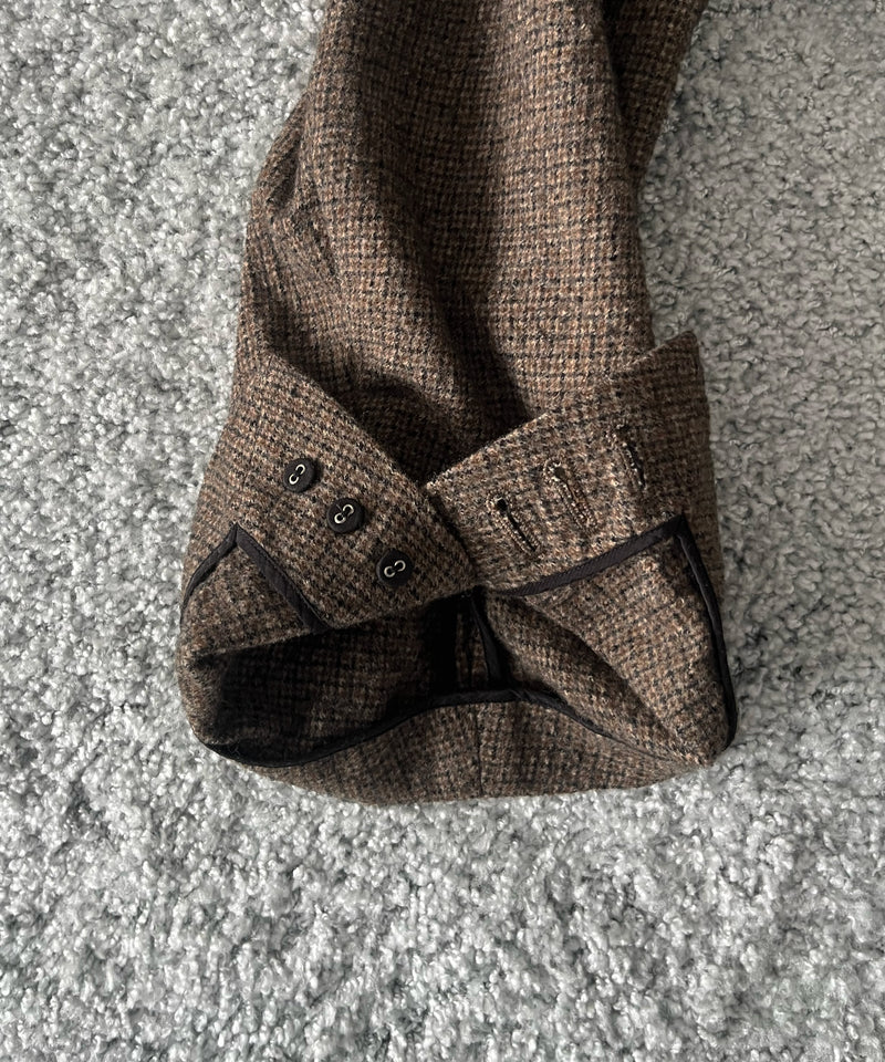 ensou. Hypersized blazer / a. "BROWN GUN CLUB"