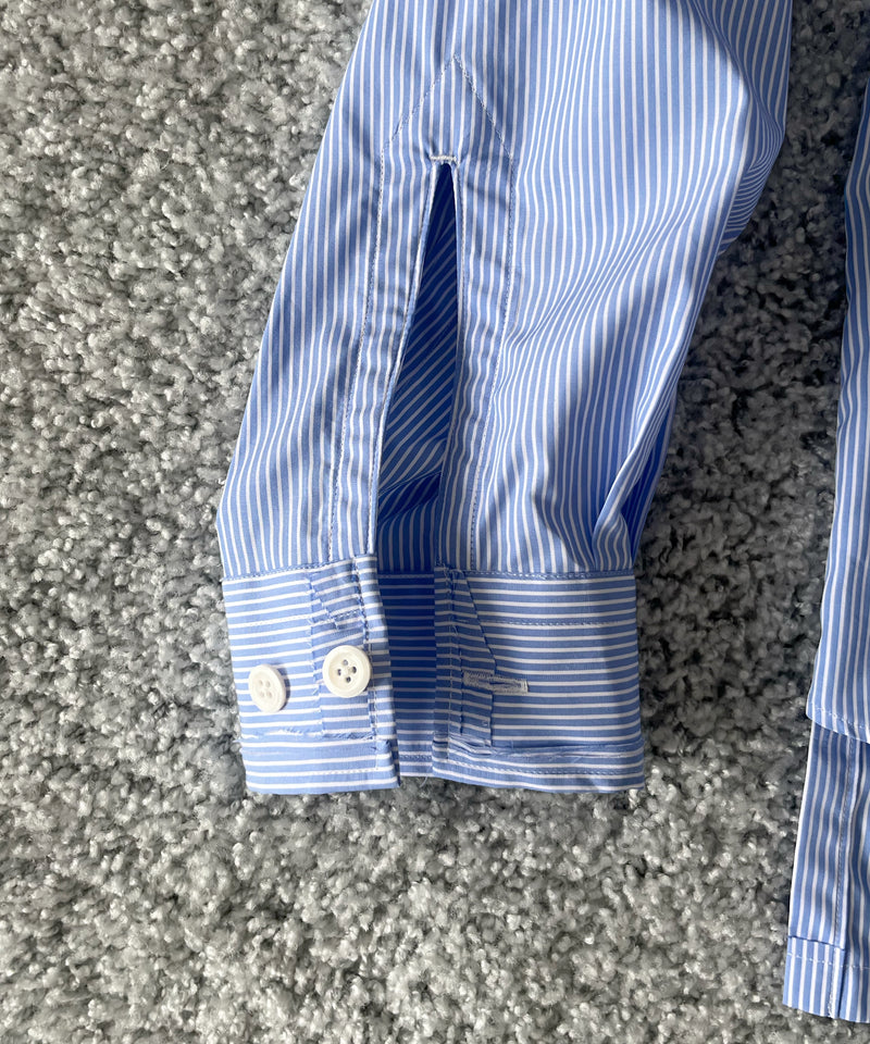 ensou. Rough cut shirt  / b. "BLUE STRIPE"
