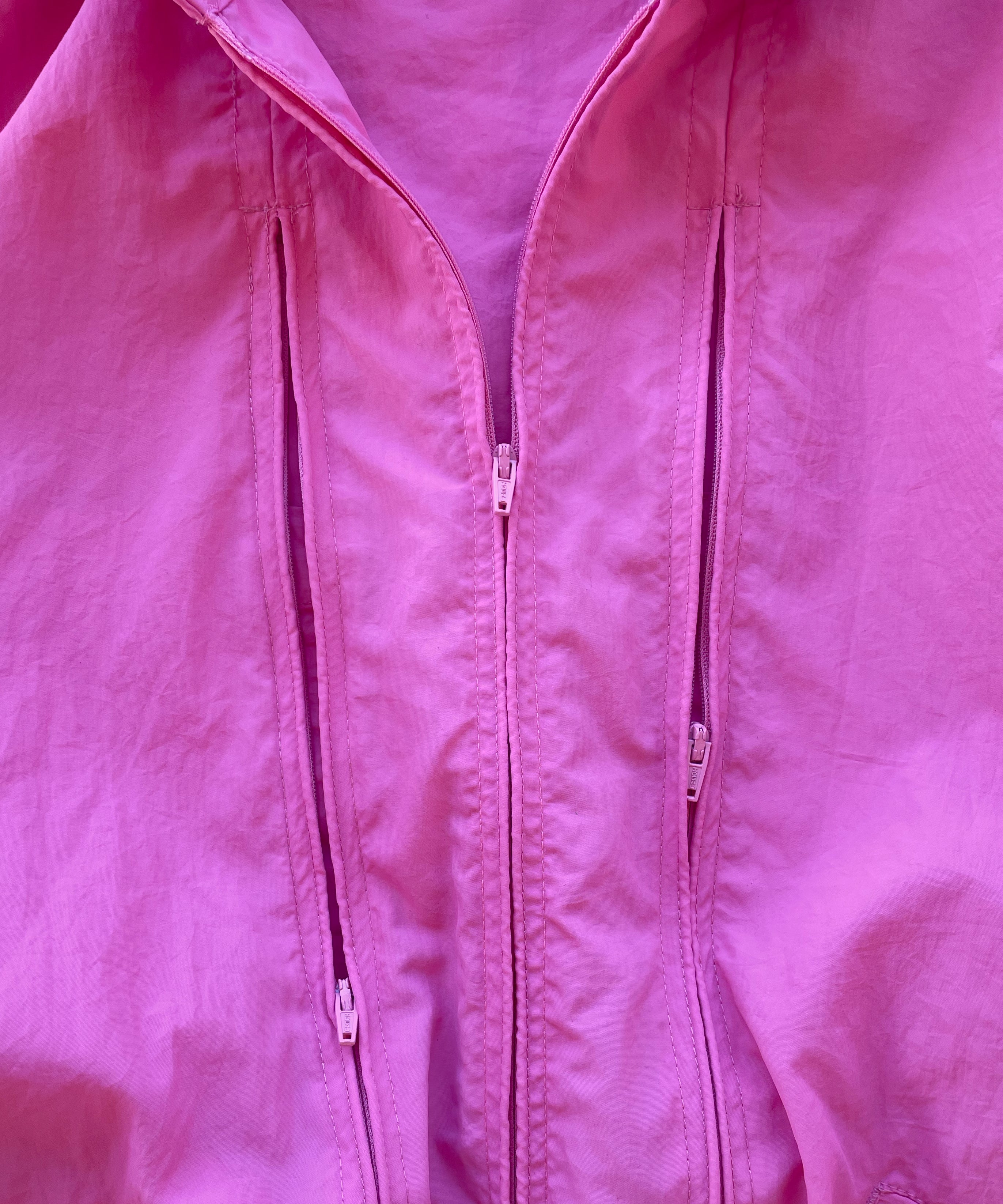 PHINGERIN Crushed nylon full pack jacket "B:PINK"