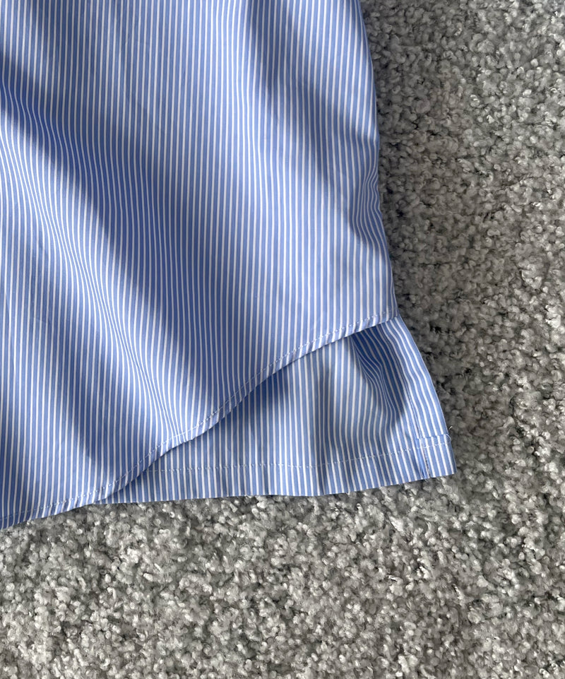 ensou. Rough cut shirt  / b. "BLUE STRIPE"