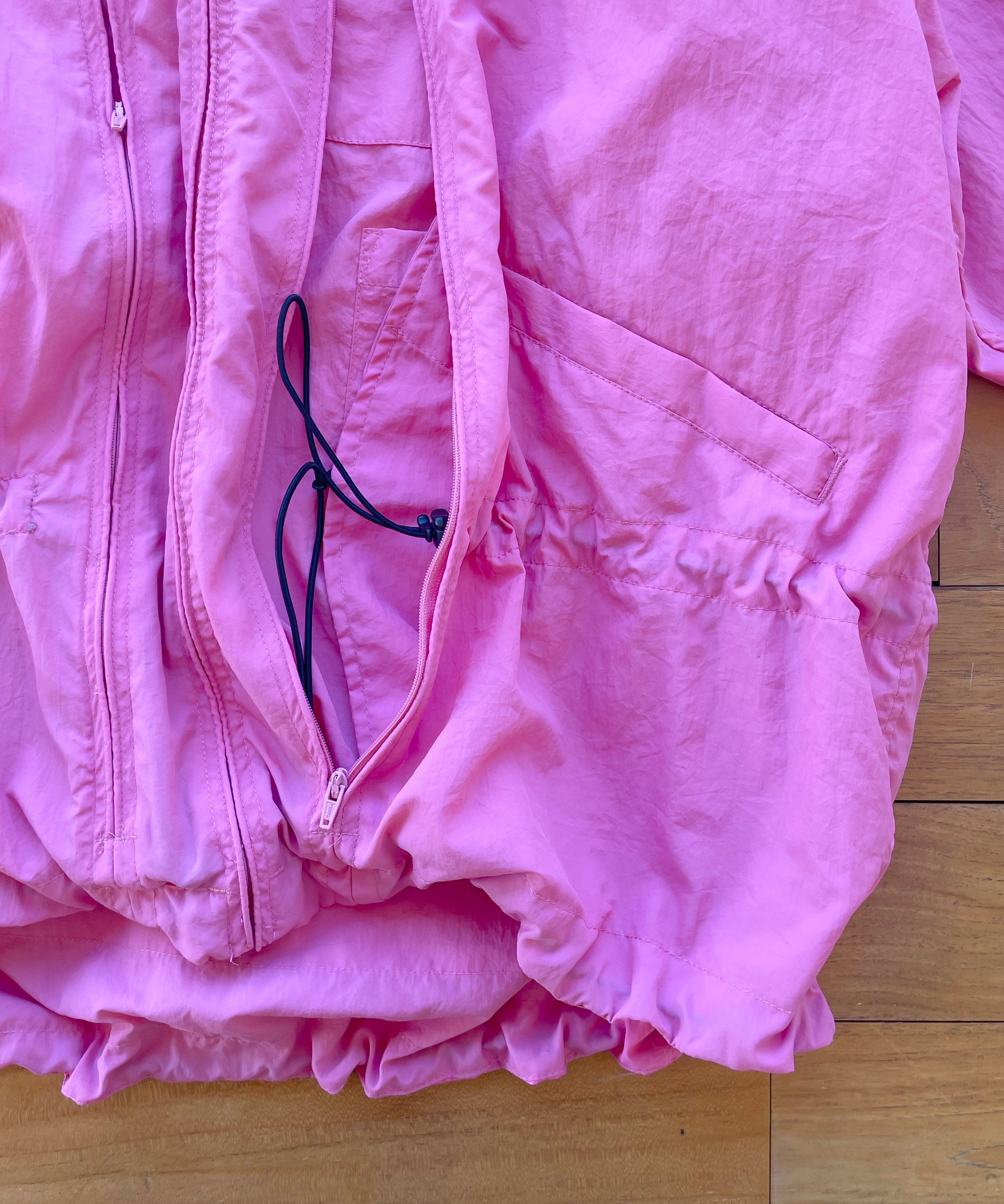 PHINGERIN Crushed nylon full pack jacket "B:PINK"