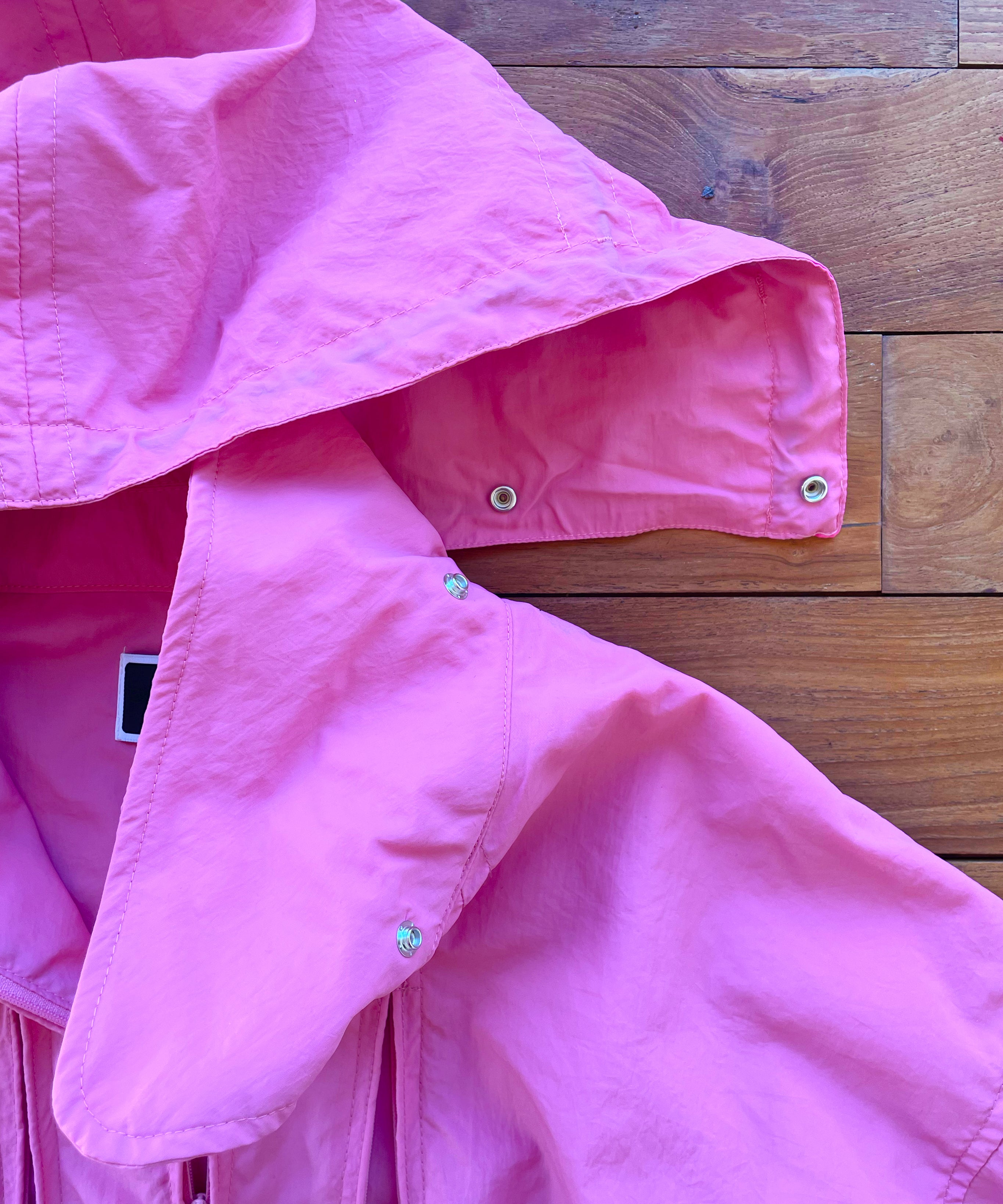 PHINGERIN Crushed nylon full pack jacket "B:PINK"