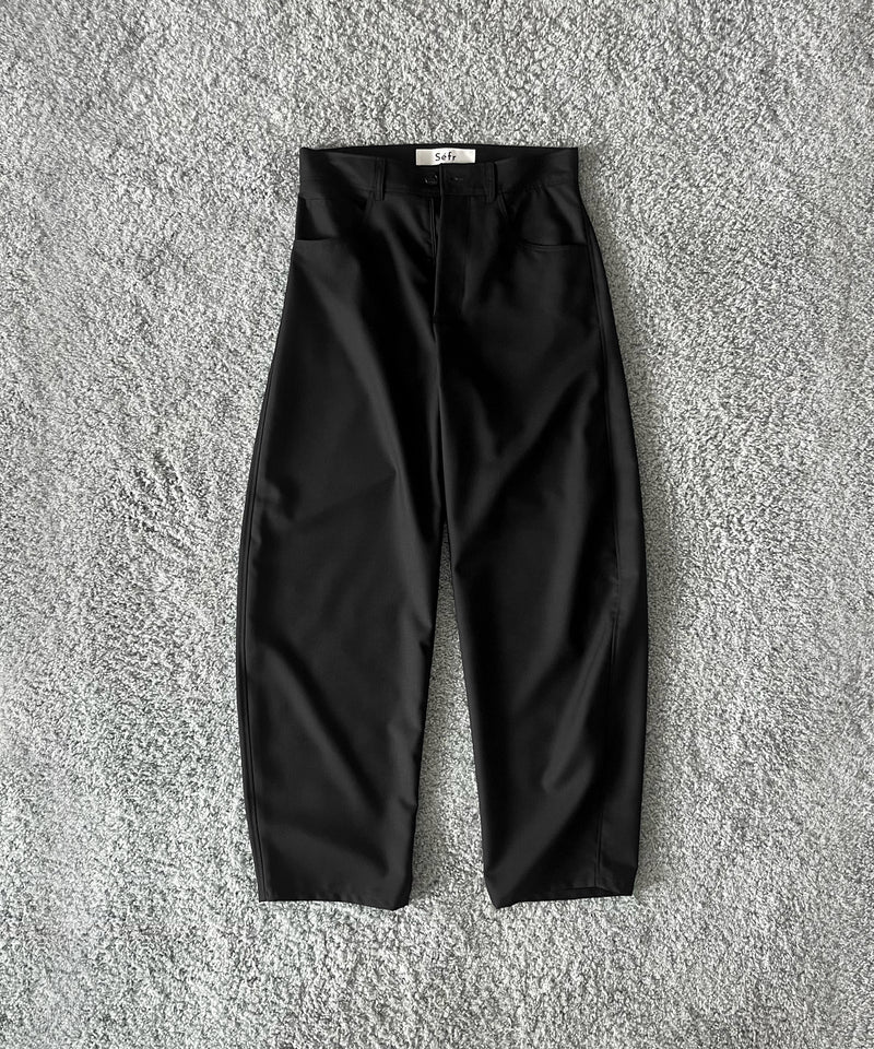 sefr Gino trouser "FINE BLACK WOOL"