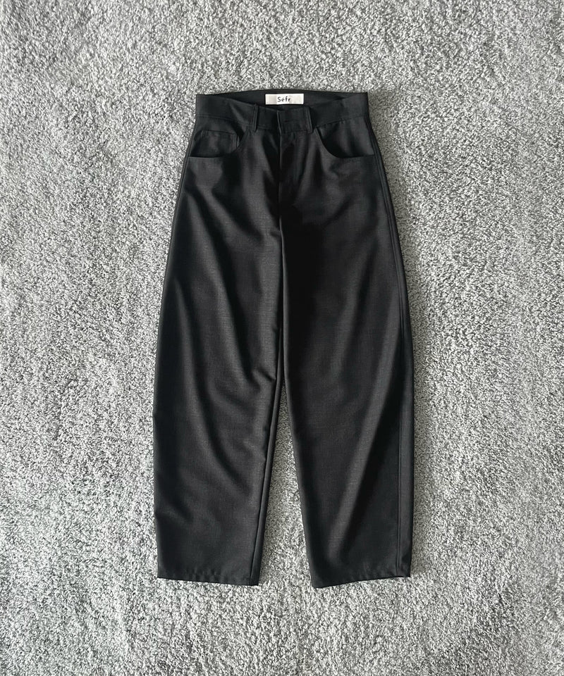 sefr Gino trouser "FINE BLACK WOOL"