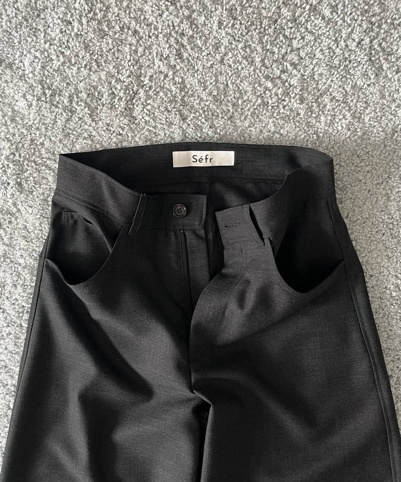 sefr Gino trouser "ANTRACITE WOOL"