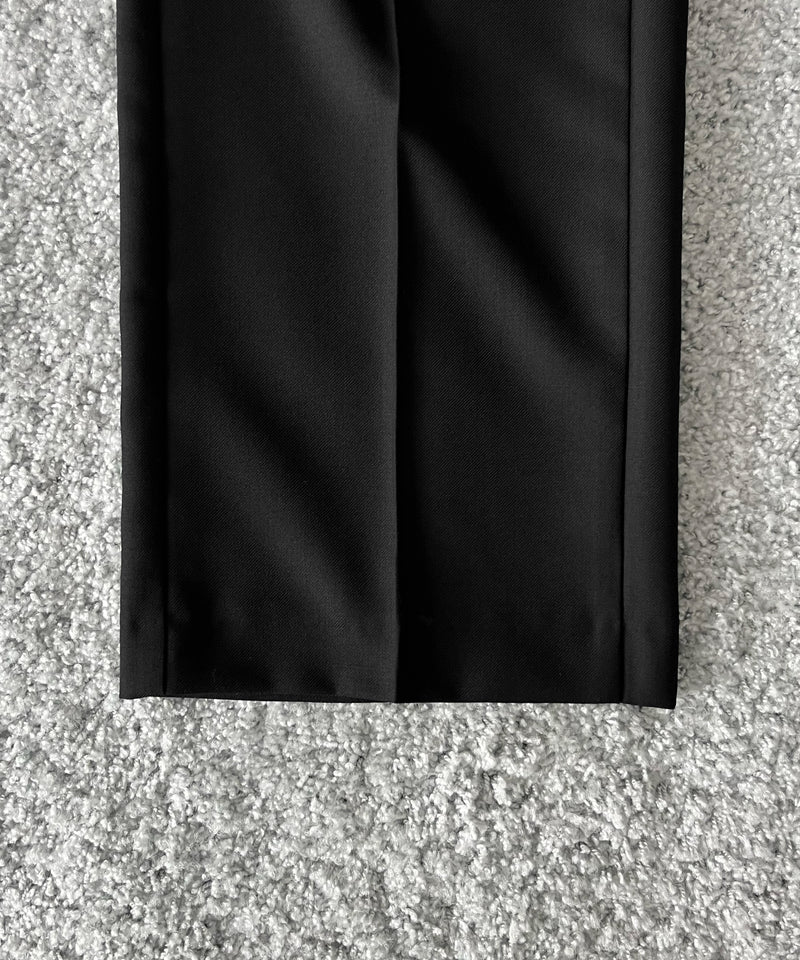 sefr Jeon trouser "FINE BLACK WOOL"