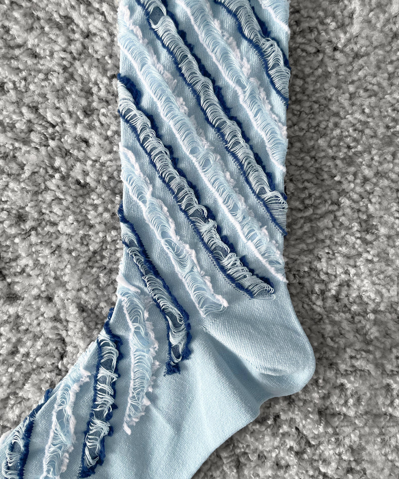 KAIKO 裏 Regimental sox "S.BLUE×N.BLUE×O.WHITE"