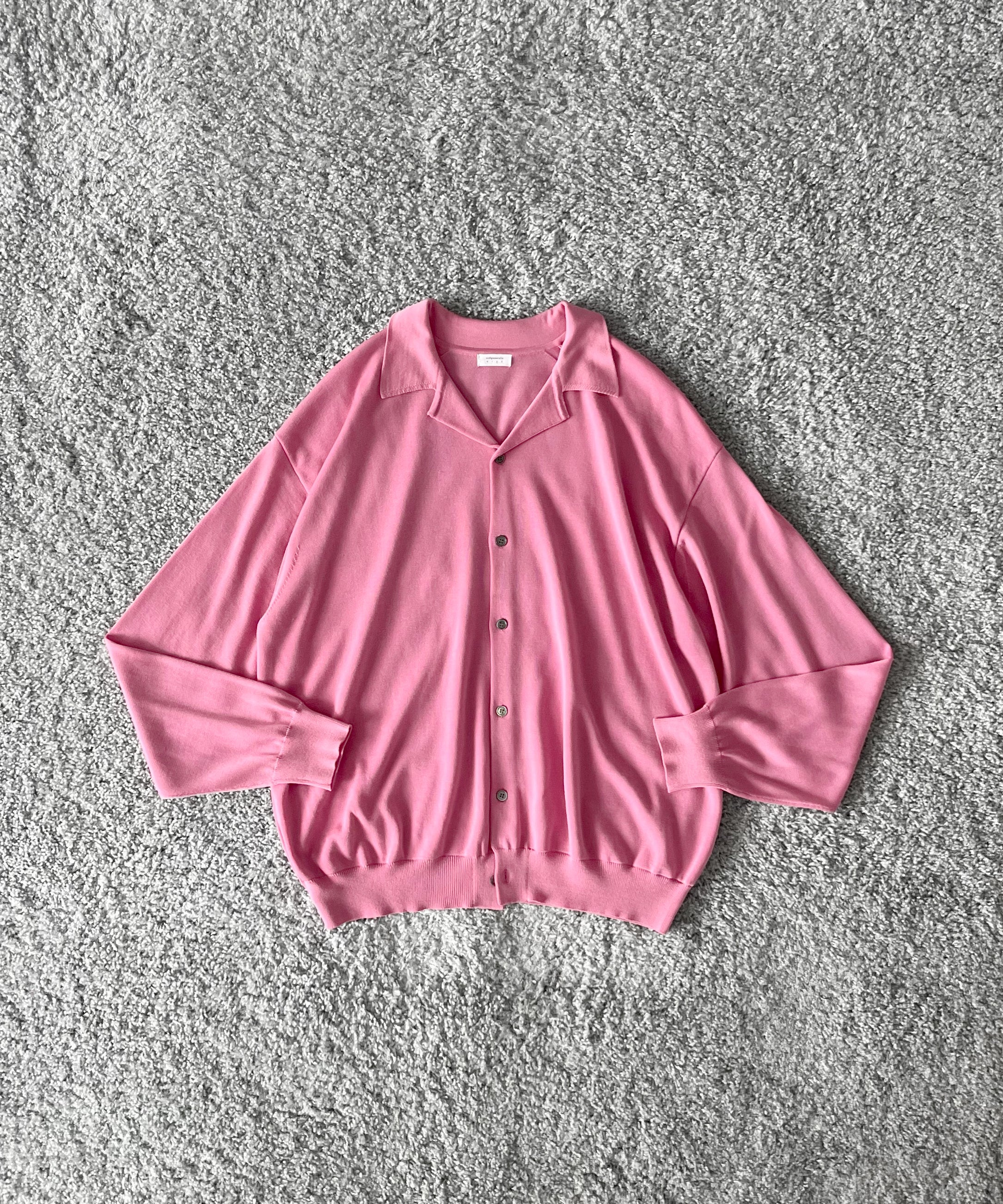 crepuscule【クレプスキュール】【EXCLUSIVE】Open collar knit shirt