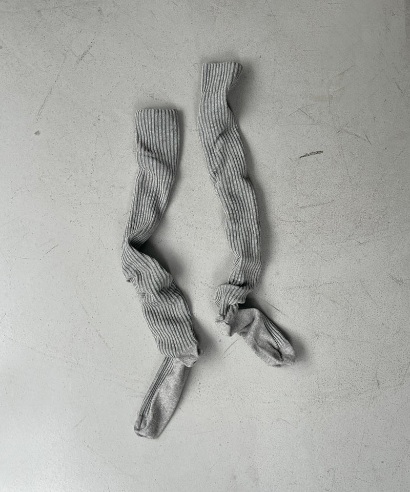 Baserange Overknee socks "GREY MELANGE"
