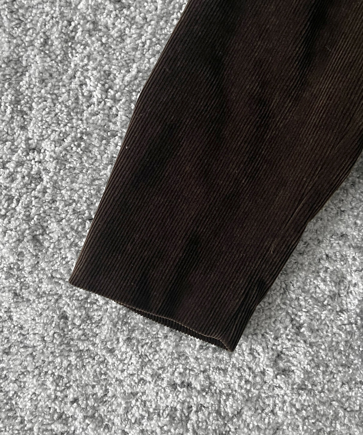 OLD FOLK HOUSE Cotton & rayon corduroy tailored jacket "DARK BROWN"