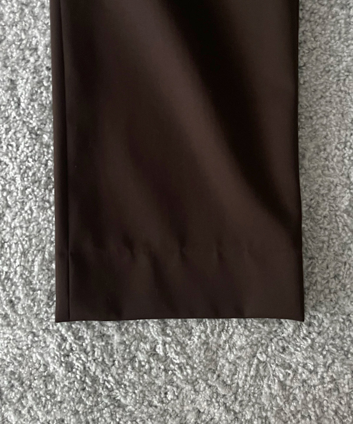 OLD FOLK HOUSE Virgin wool gabardine trousers "DARK BROWN"
