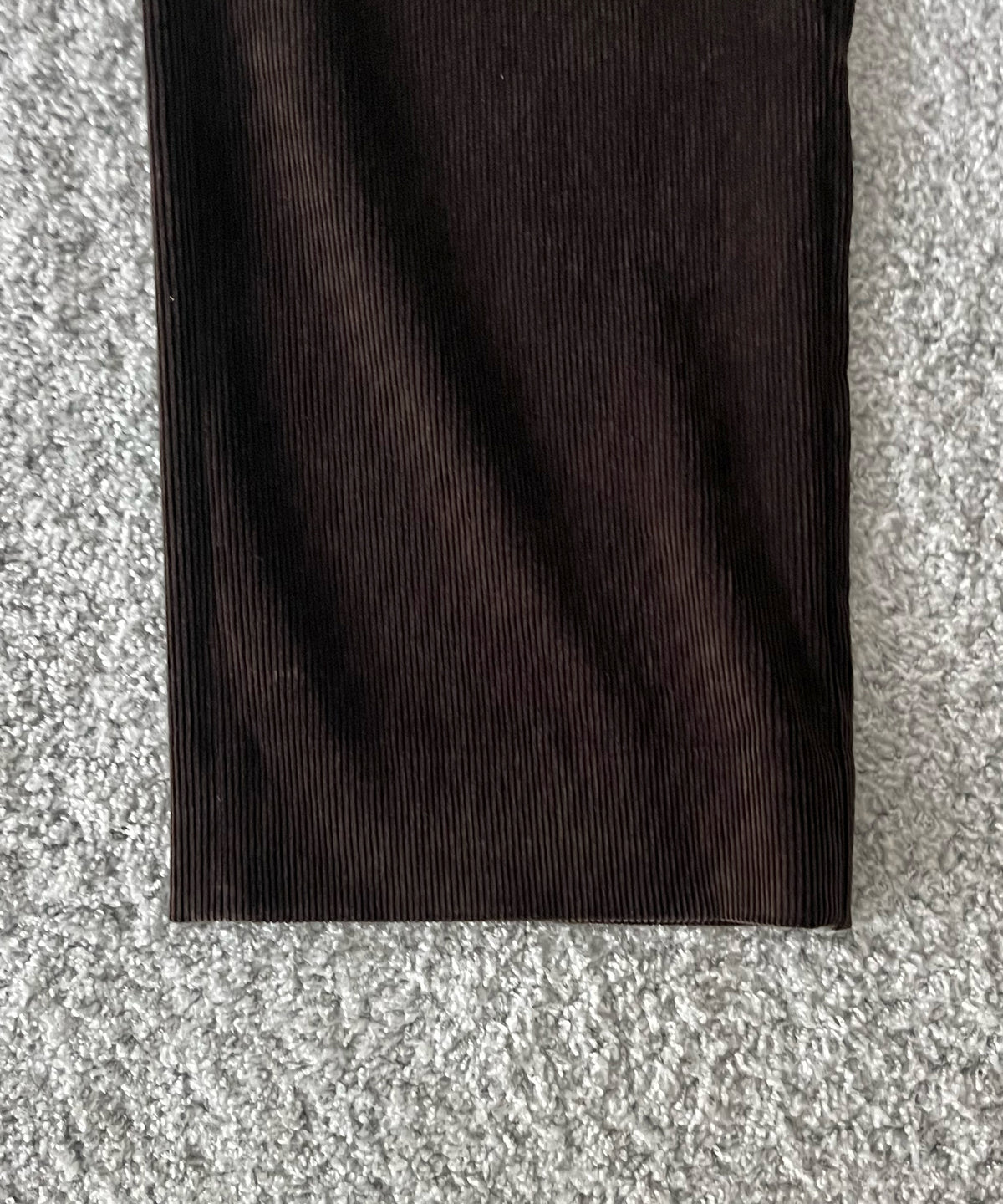 OLD FOLK HOUSE Cotton & rayon corduroy pants "DARK BROWN"