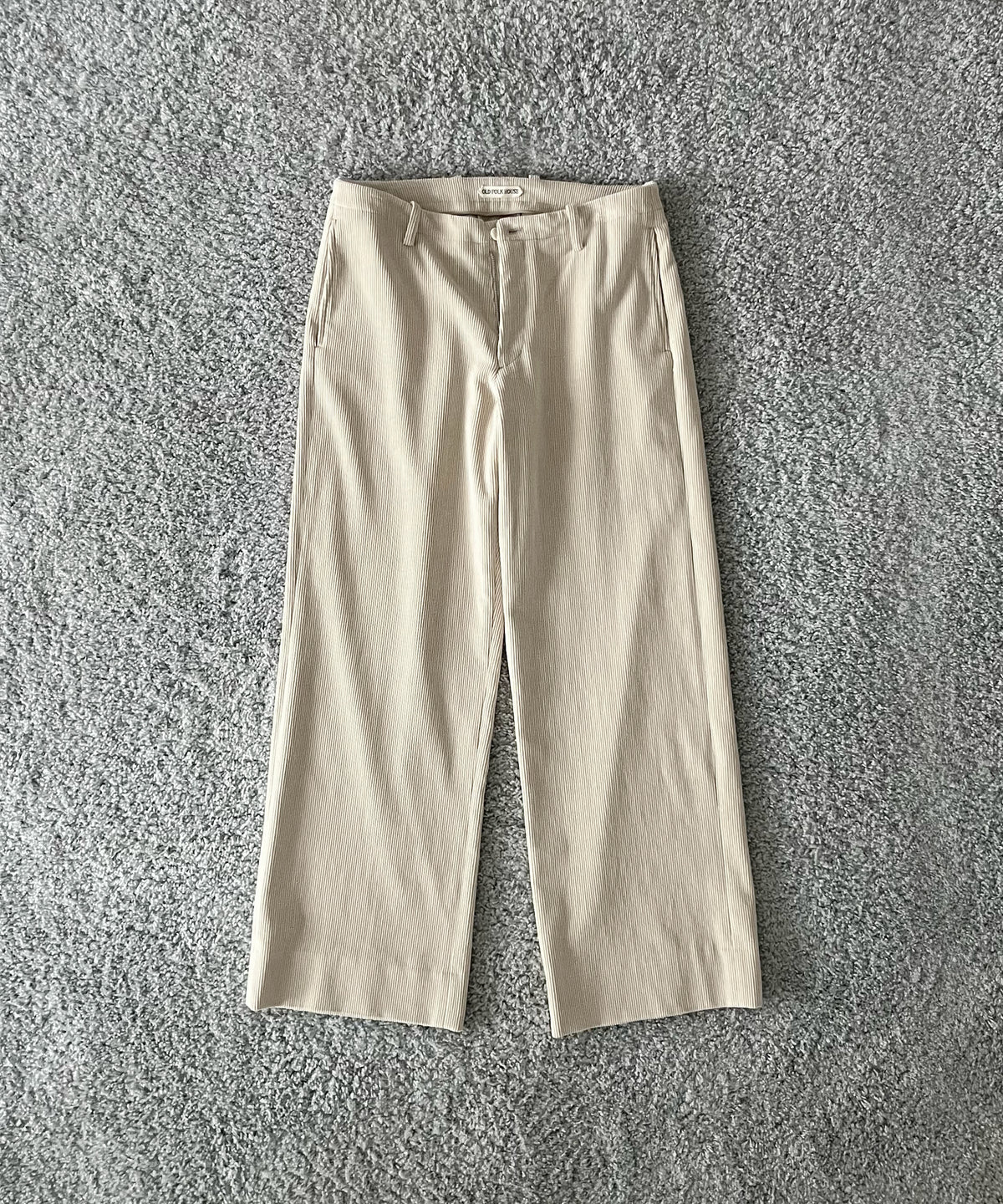 OLD FOLK HOUSE Cotton & rayon corduroy pants "DARK BROWN"