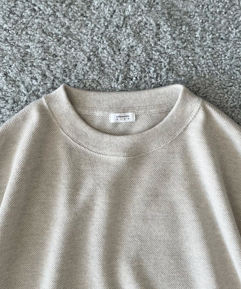 crepuscule Co/wo moss stitch p/o "OATMEAL"