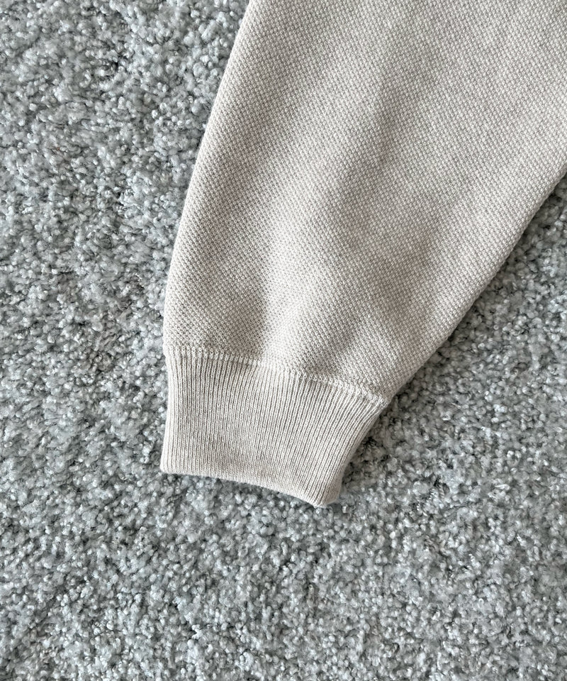 crepuscule Co/wo moss stitch p/o "OATMEAL"