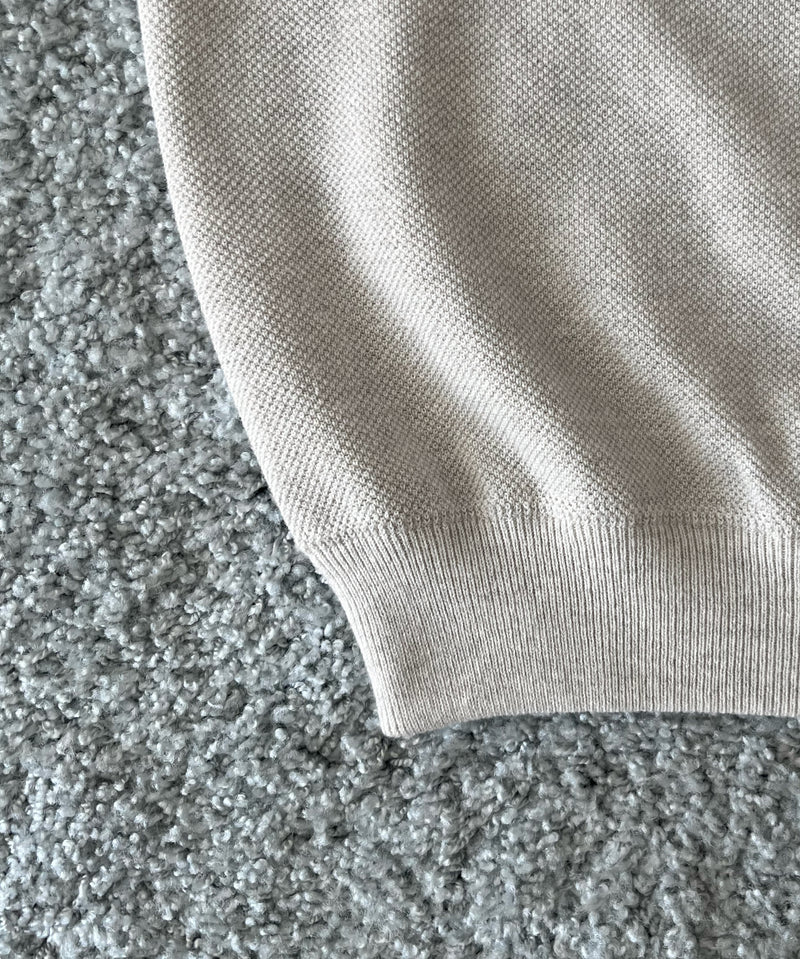 crepuscule Co/wo moss stitch p/o "OATMEAL"