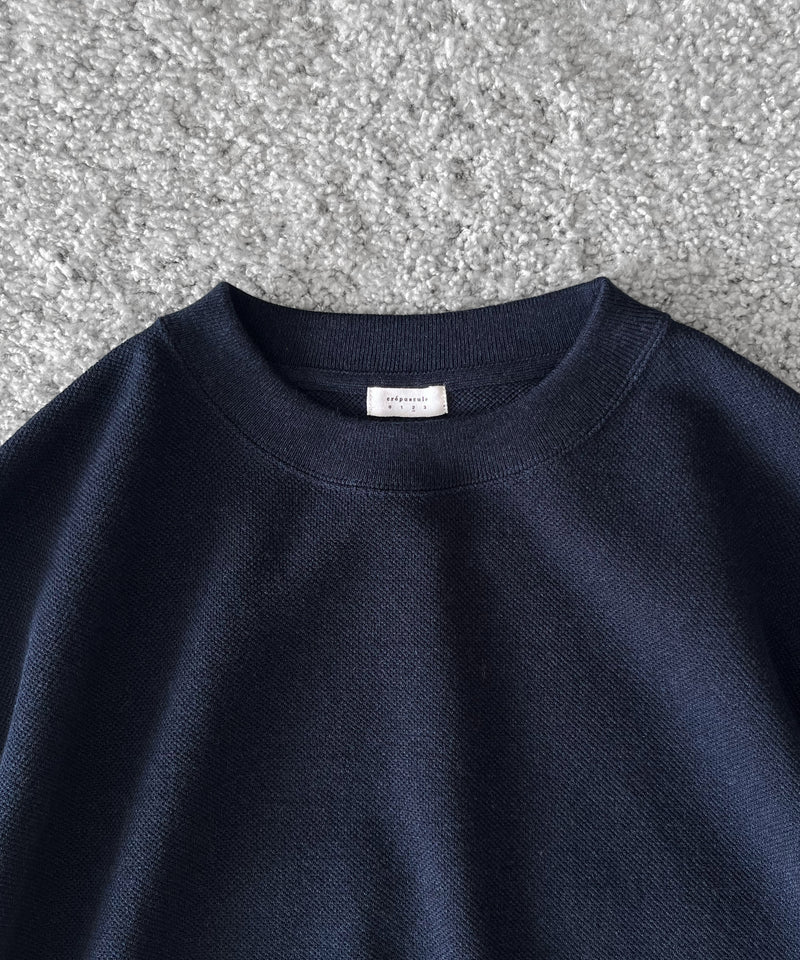 crepuscule Co/wo moss stitch p/o "NAVY"