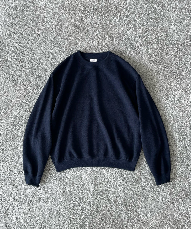crepuscule Co/wo moss stitch p/o "NAVY"