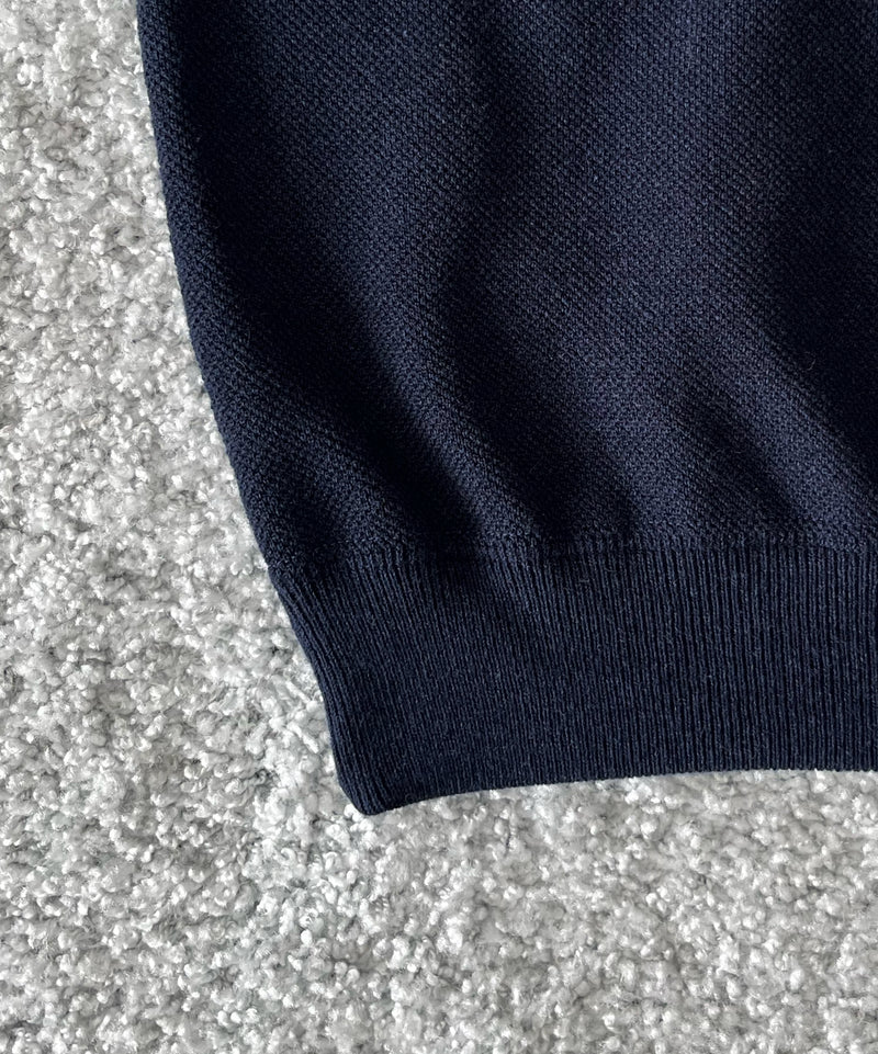 crepuscule Co/wo moss stitch p/o "NAVY"