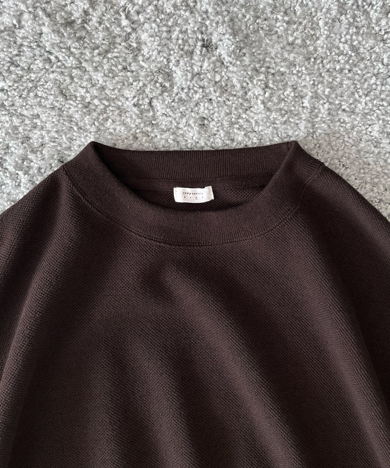 crepuscule Co/wo moss stitch p/o "BROWN"